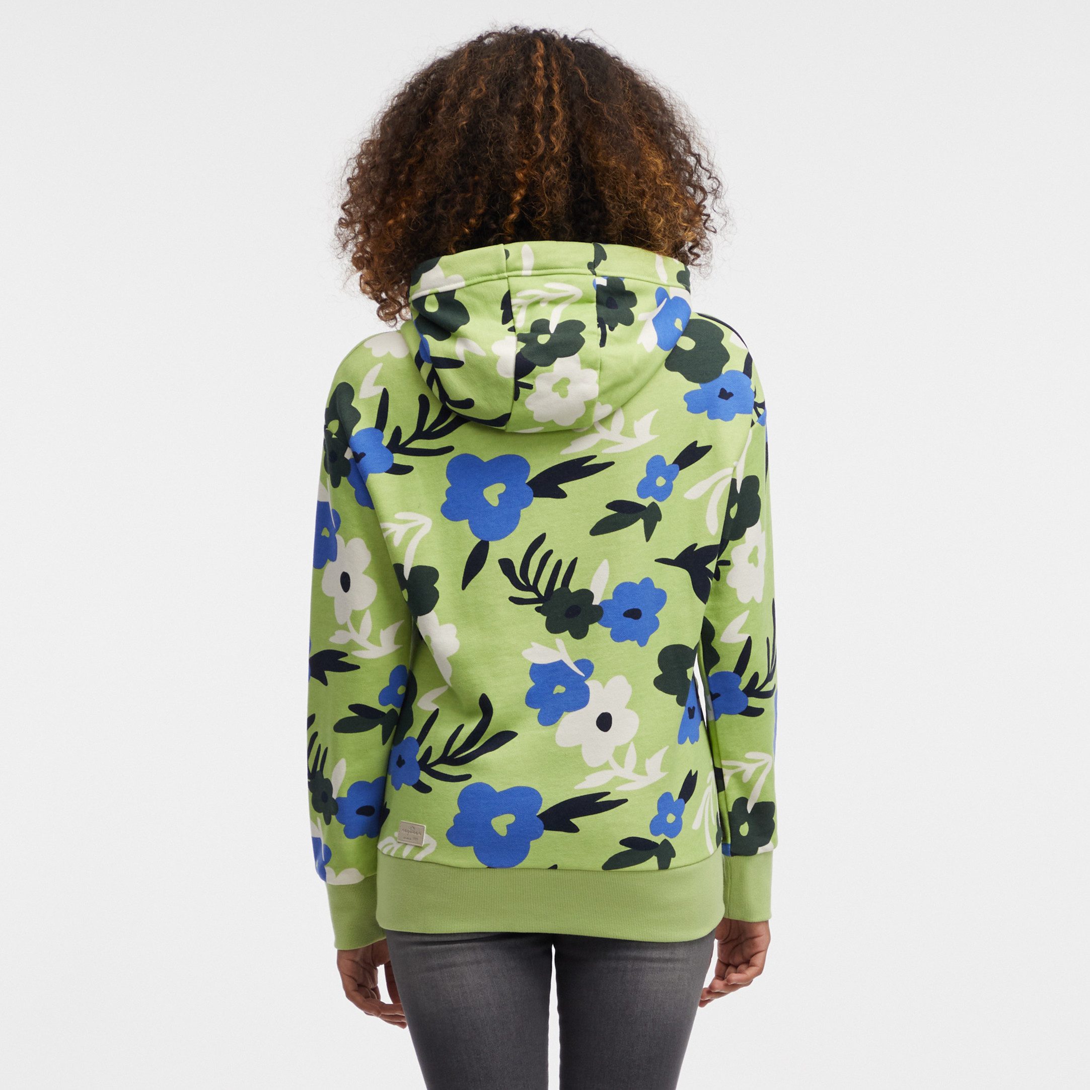 Ragwear Hoodie YODIS PRINT met bloemetjes all-over print