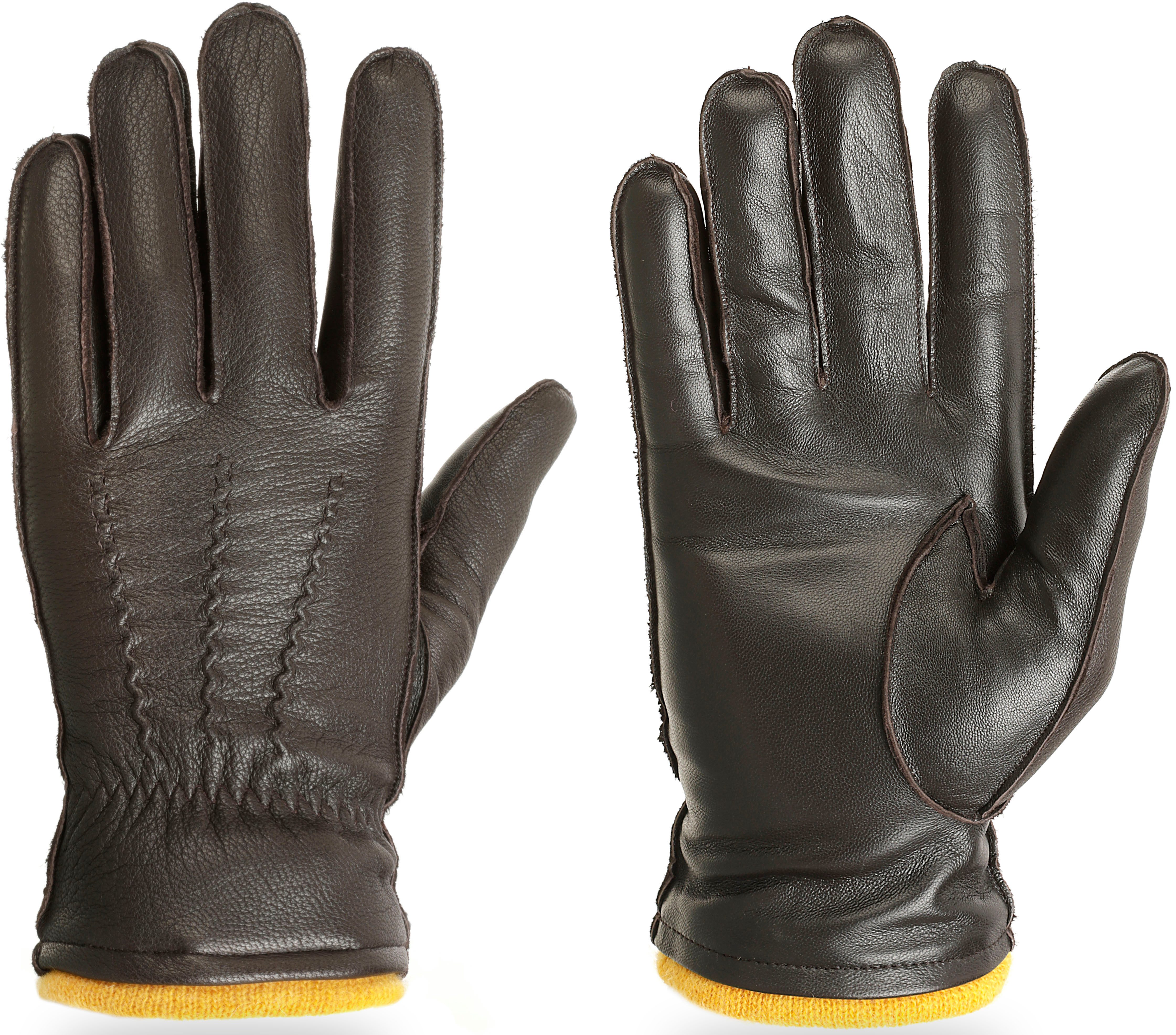 PEARLWOOD Leren handschoenen Miles Touchscreen bewezen - 10 vingersysteem heren handschoenen maat 8,5 bruin