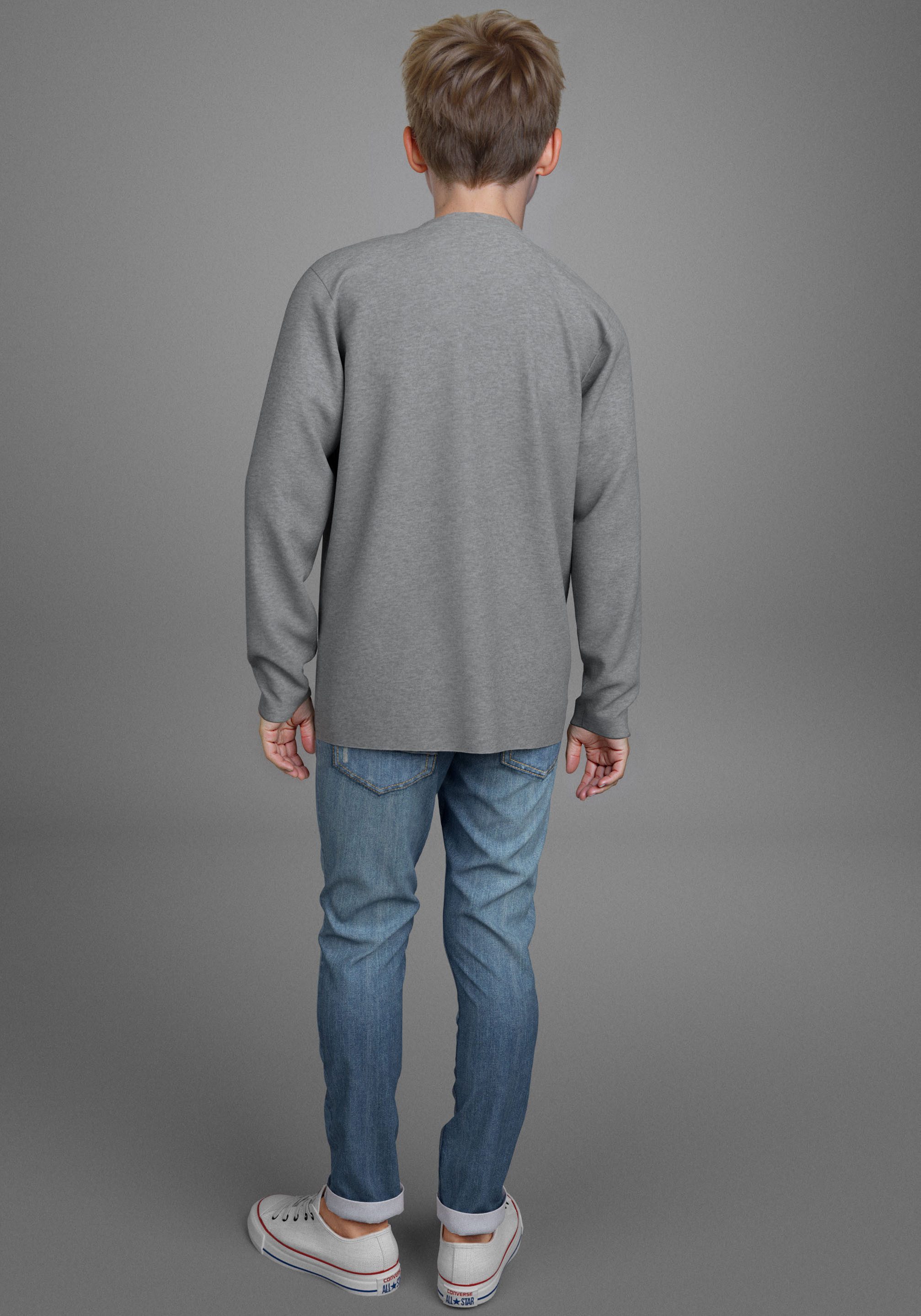 H.I.S Shirt met lange mouwen 2-pack shirts met logo-opdruk (set, 2-delig, 2)