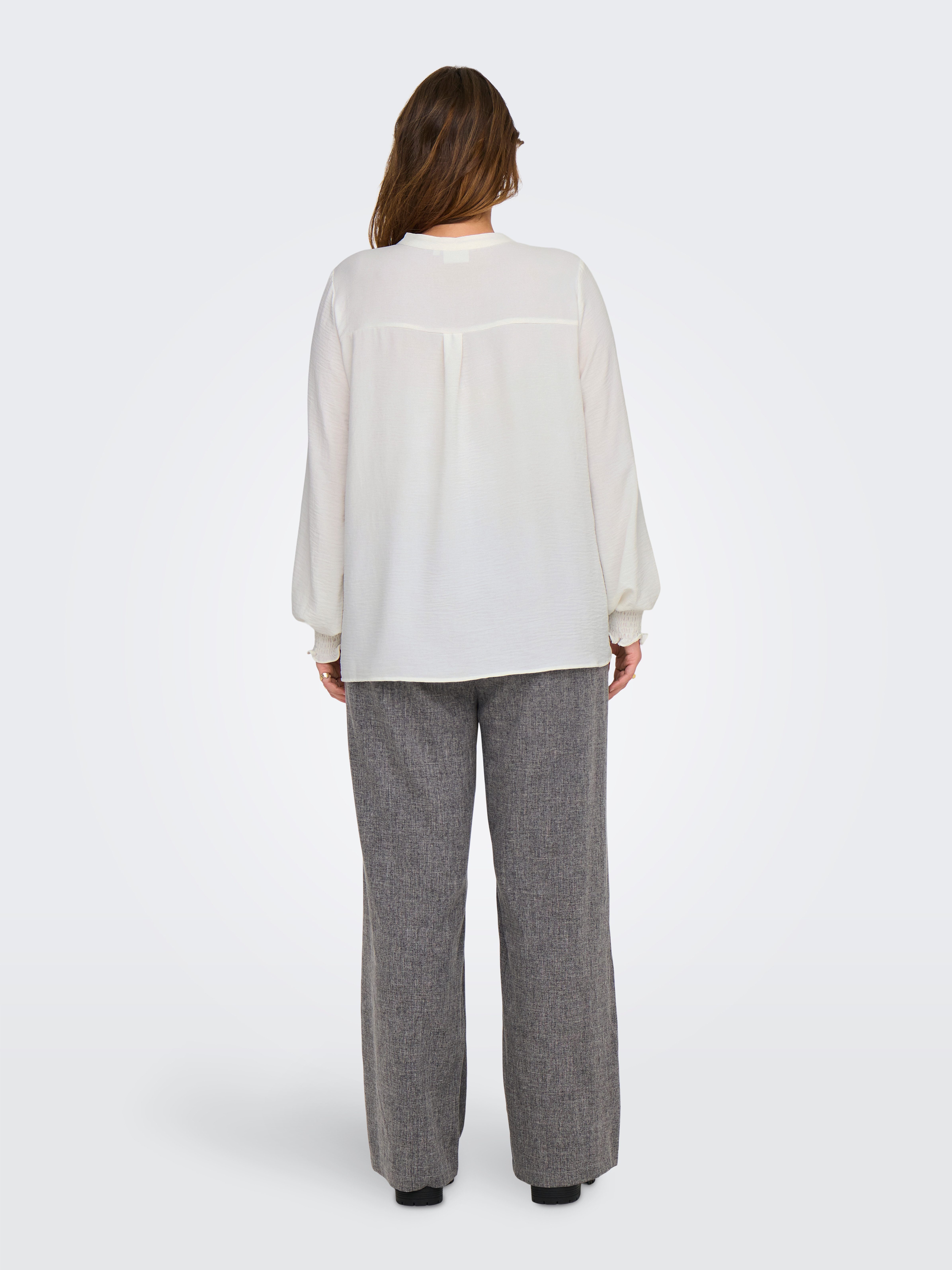 ONLY CARMAKOMA Shirtblouse CARMETTA LIFE V-NECK TOP WVN NOOS