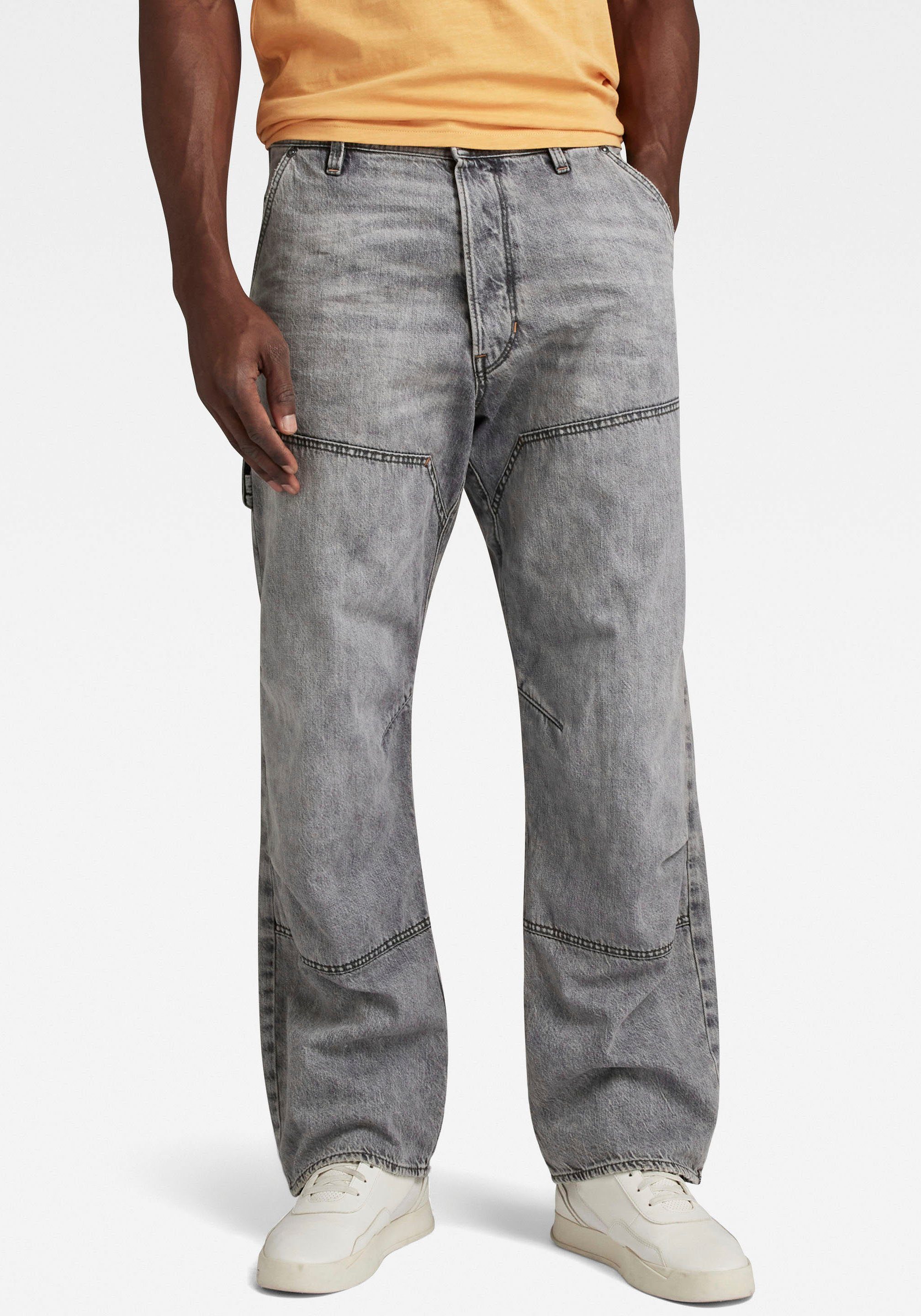 G-Star RAW Carpenter 3D Loose Jeans Grijs Heren