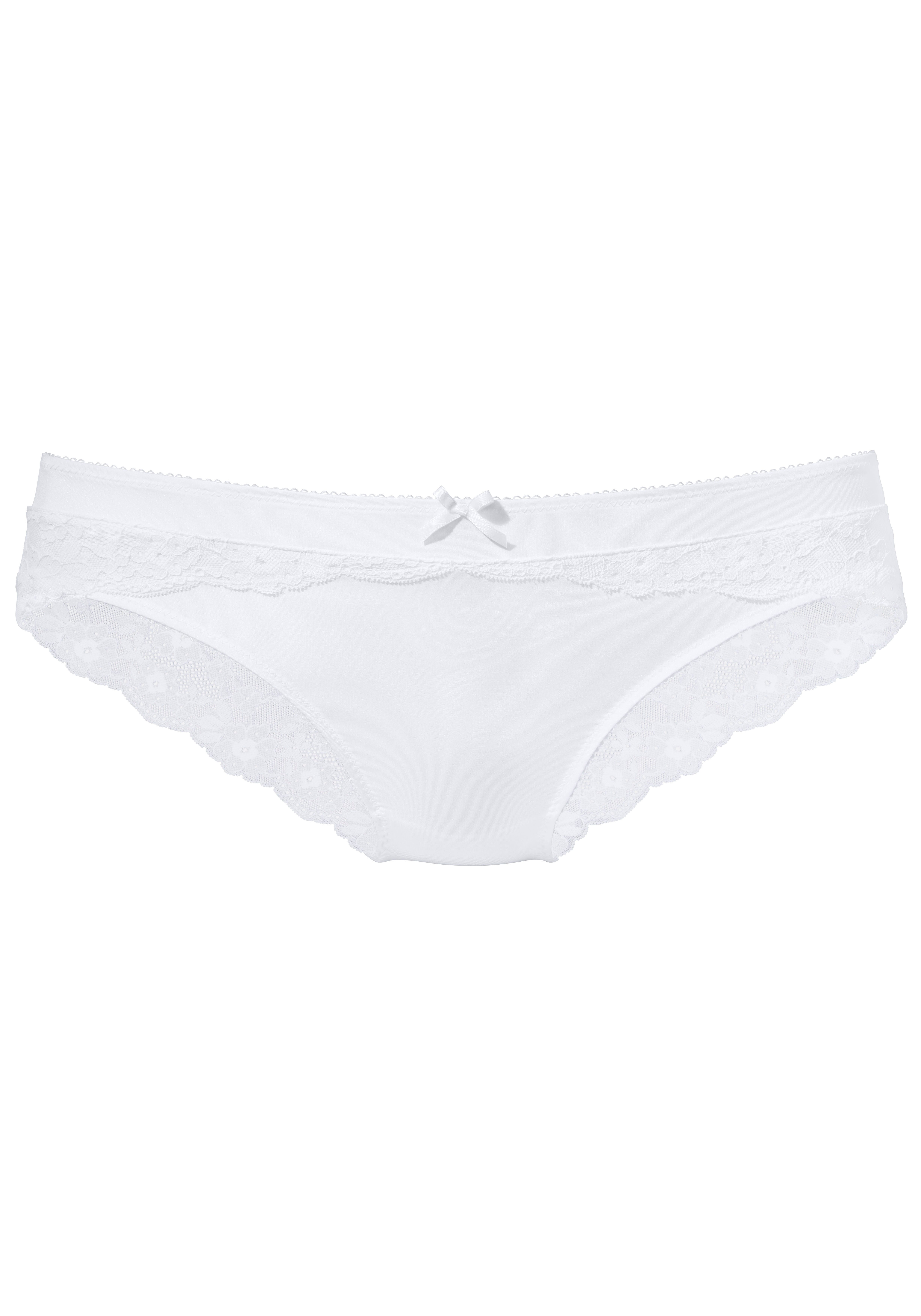 Vivance Hipster met bloemige kant en fijne decoratieve strik