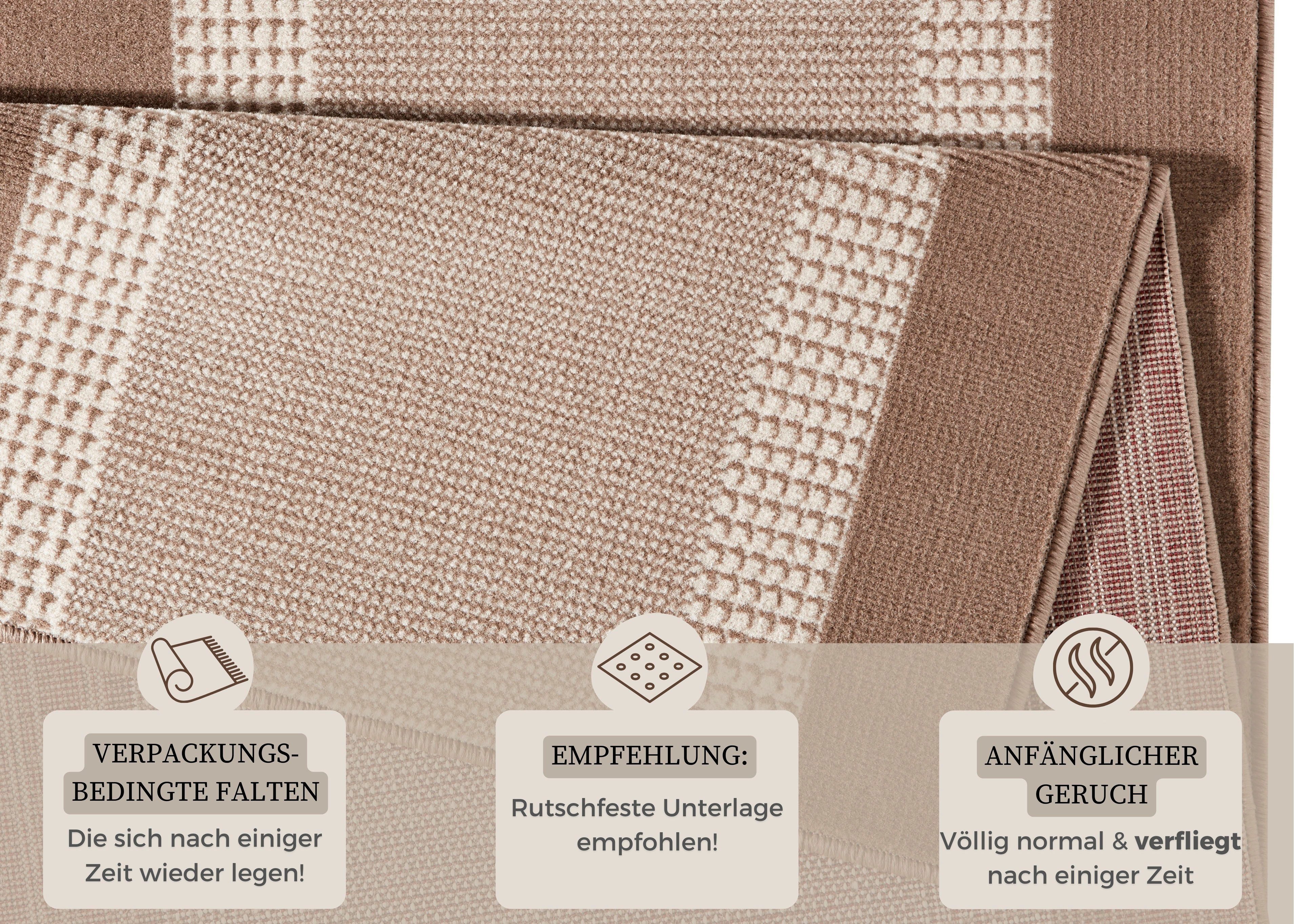 HANSE Home Vloerkleed Band Kortpolig, zacht, loper maten, woonkamer, slaapkamer, eetkamer