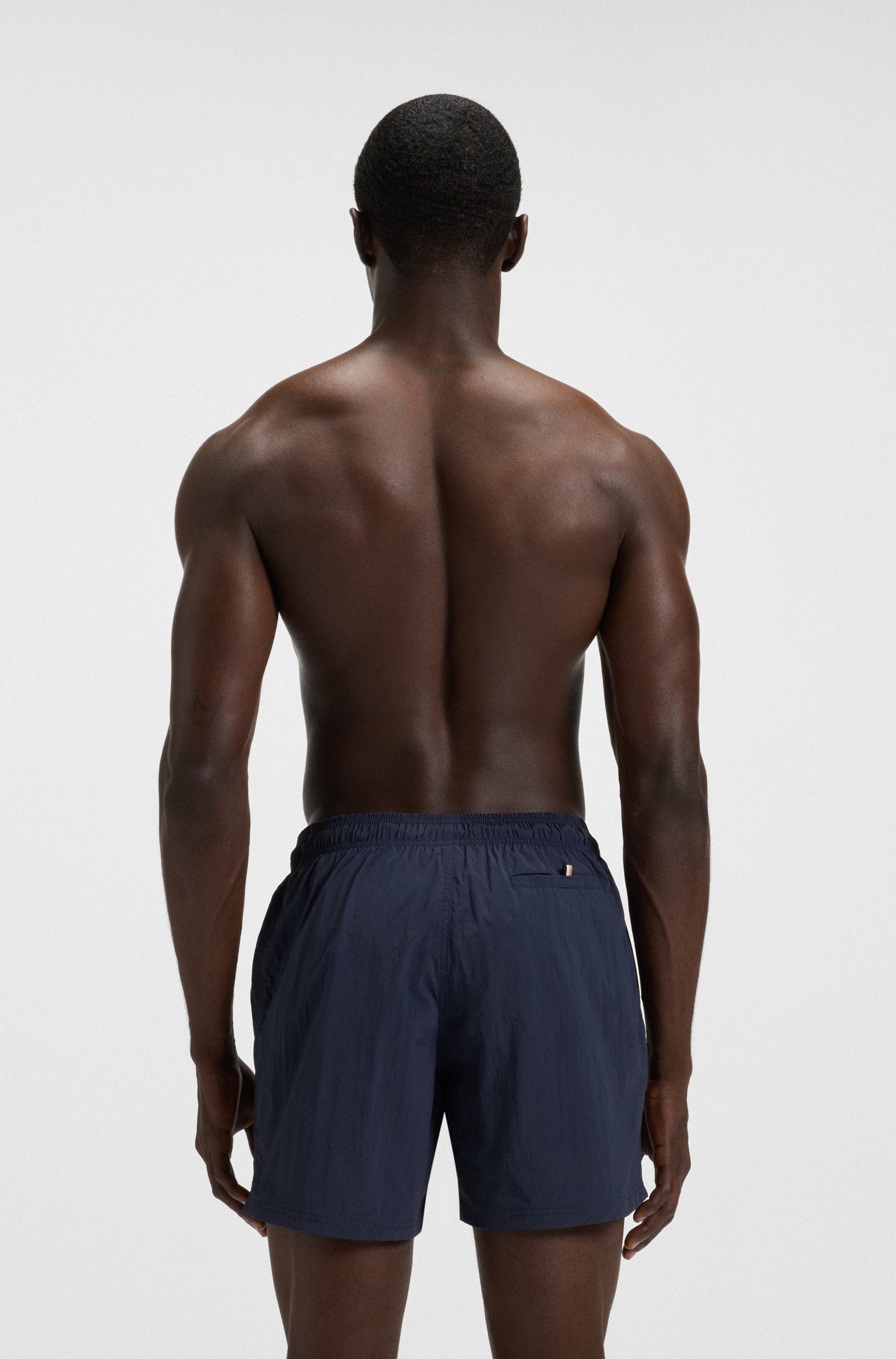 BOSS Zwemshort Octopus Met BOSS logotekst, elastische tailleband met koord