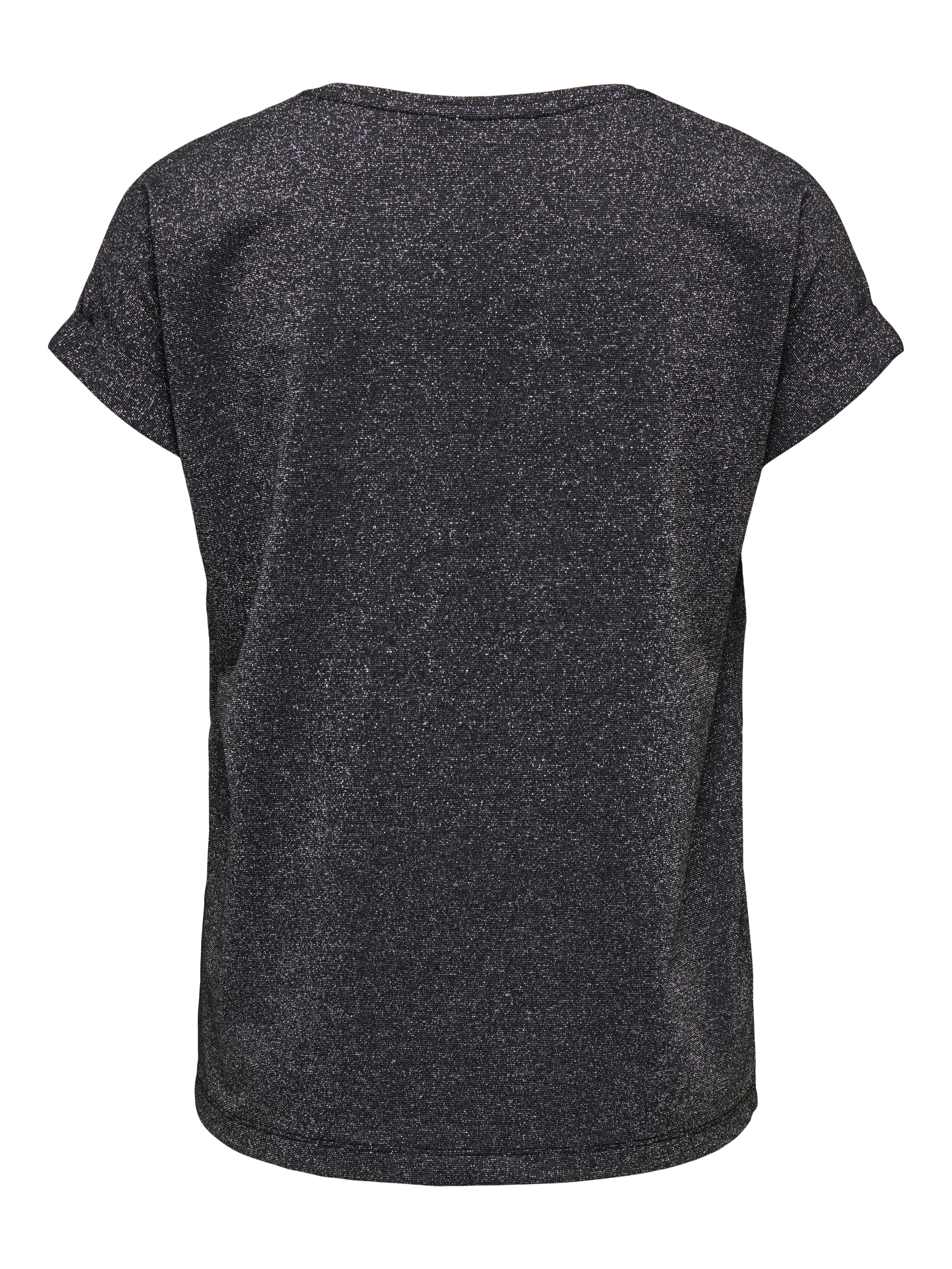 Only Shirt met korte mouwen ONLMOSTER GLITTER S/S TOP NOOS JRS