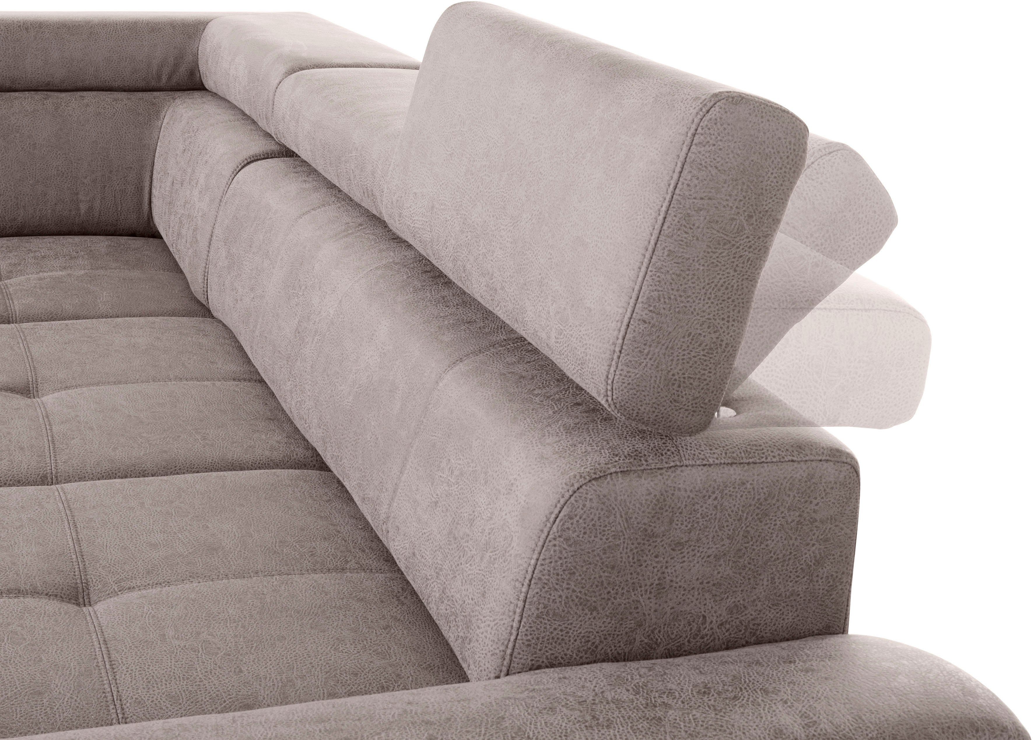 exxpo - sofa fashion Hoekbank Enya, uitgebreide afwerking, hoog zitcomfort, comfortabel, L-vorm