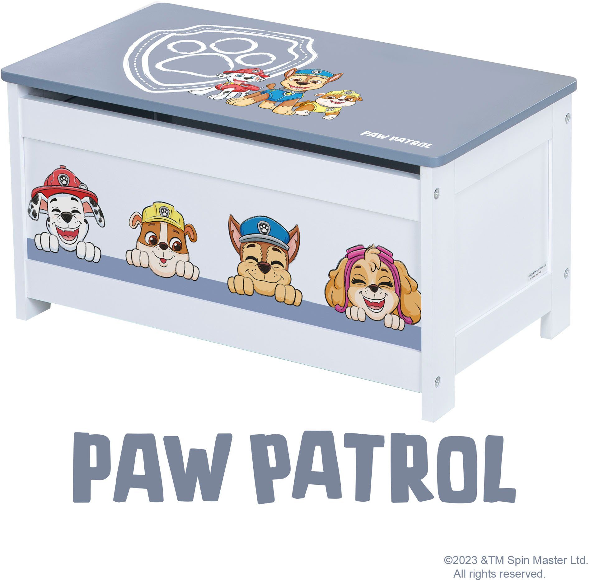 Roba® Dekenkist Paw Patrol met dekselrem