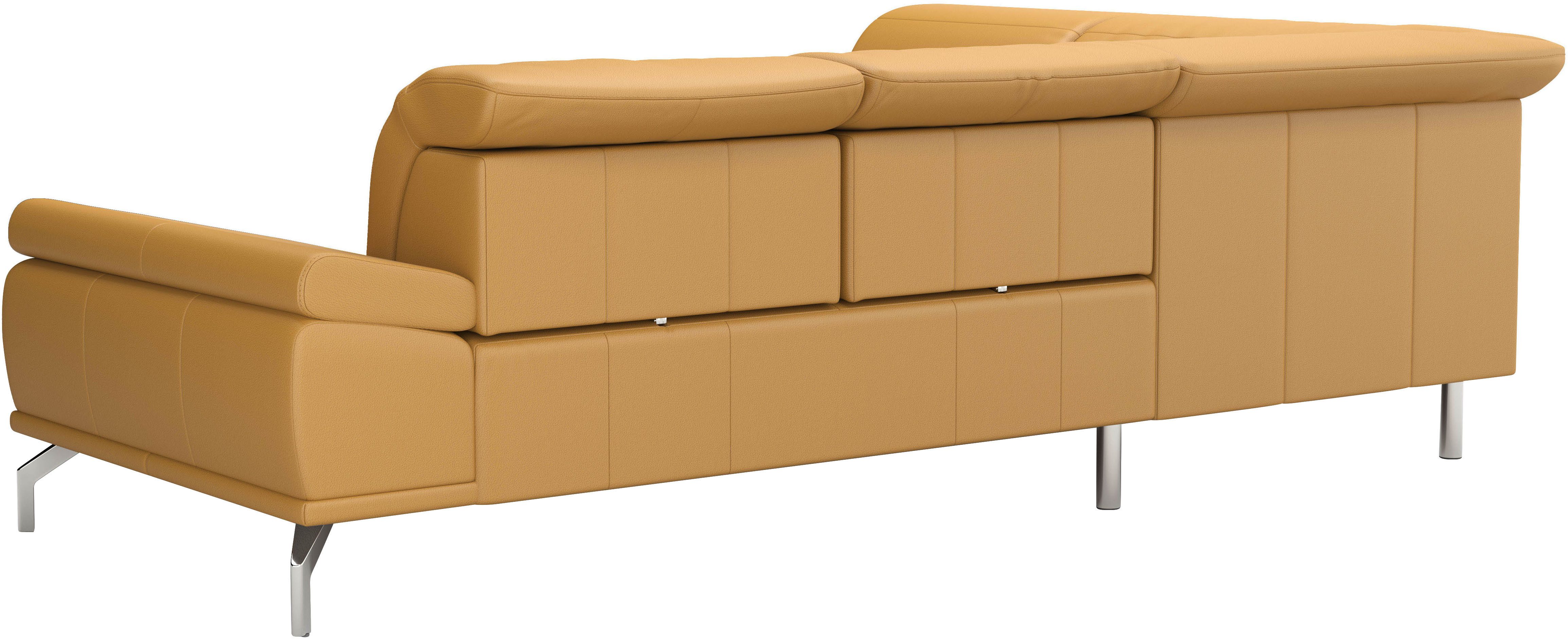 Places of Style Hoekbank Caluna Incl. zitdiepteverstelling, optioneel met hoofd- en armleuningverstelling