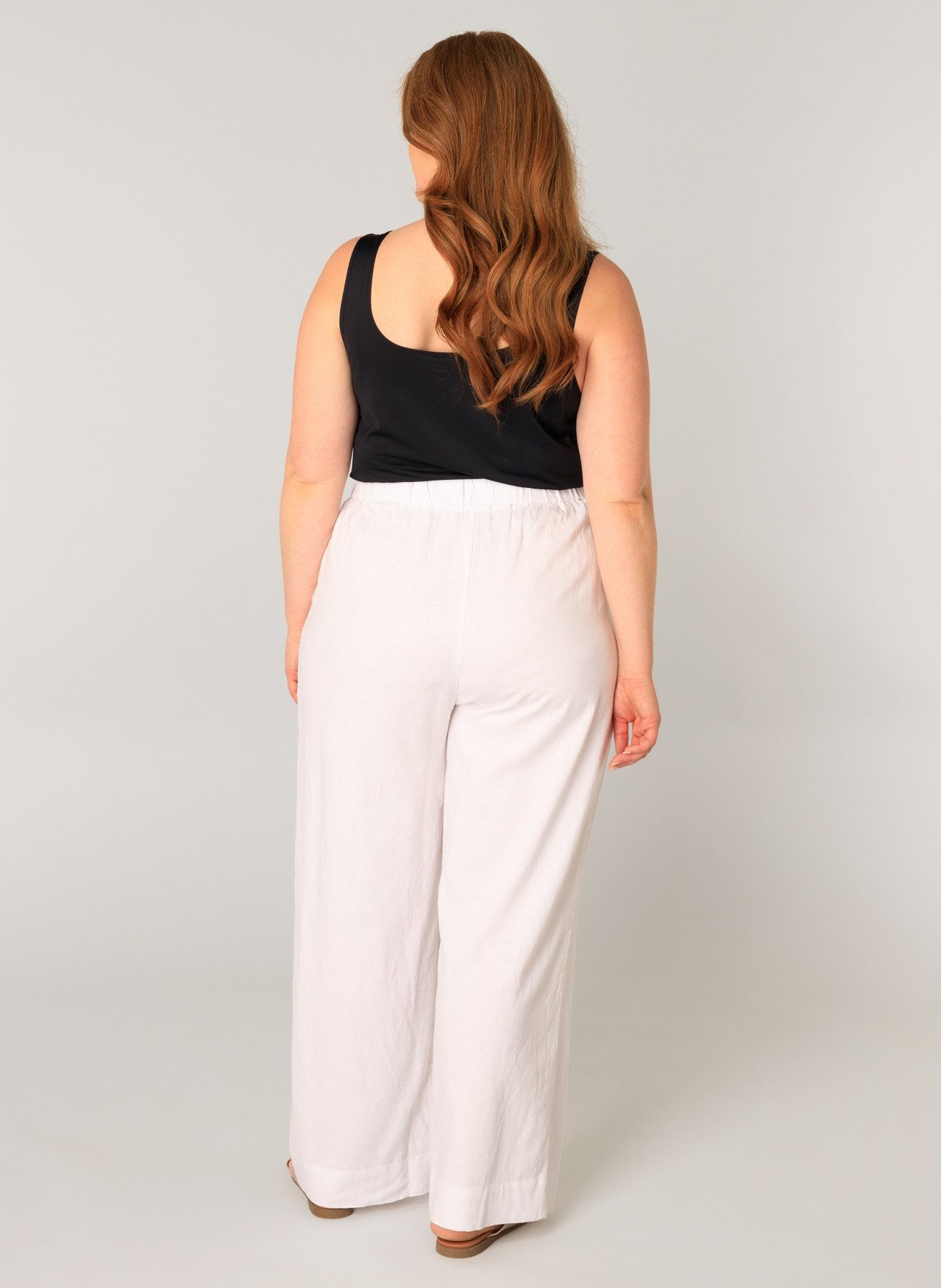 Base Level Curvy Linnen broek Yula