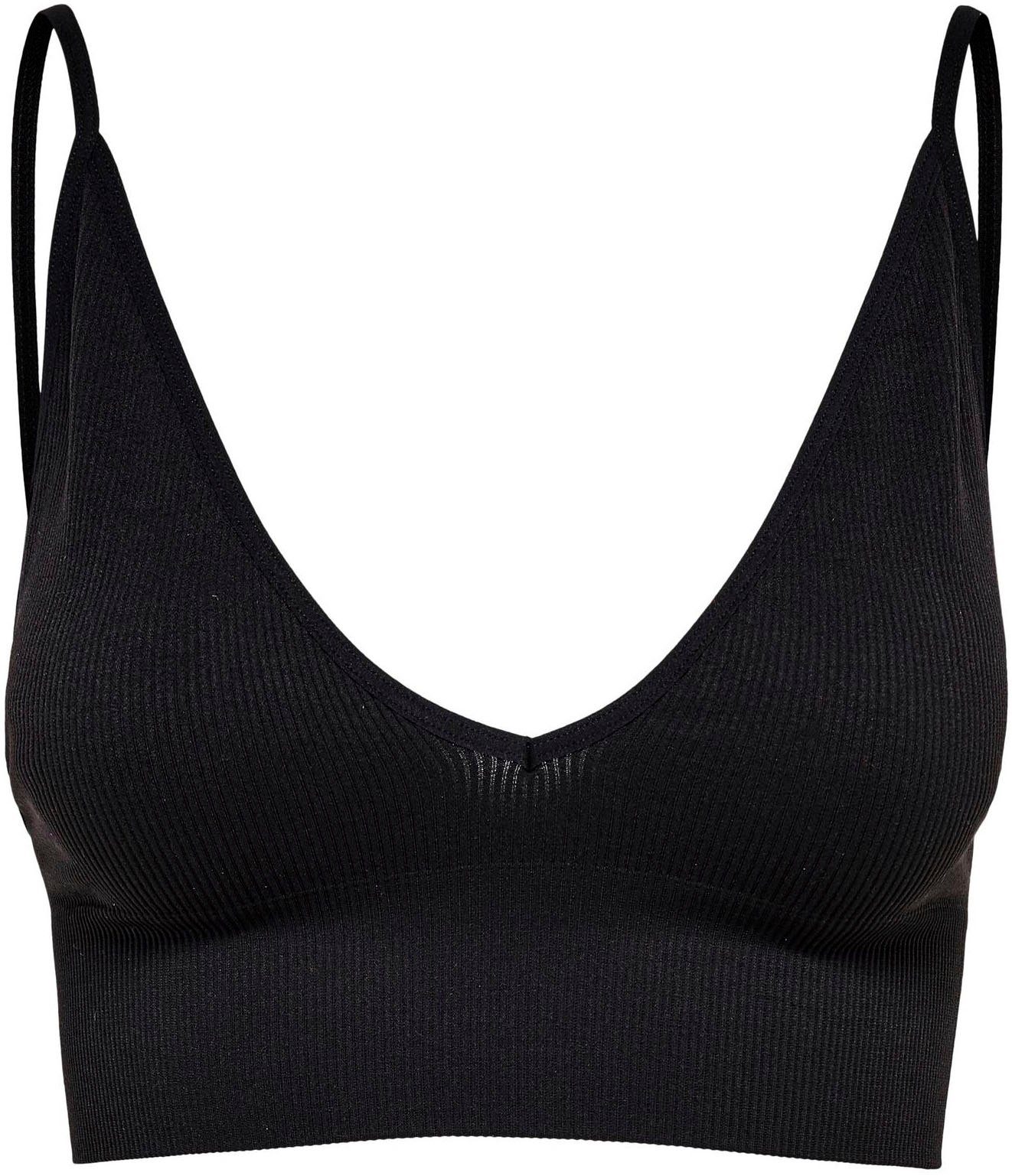 Only Bustier ONLVICKY RIB SEAMLESS V-NECK TOP NOOS