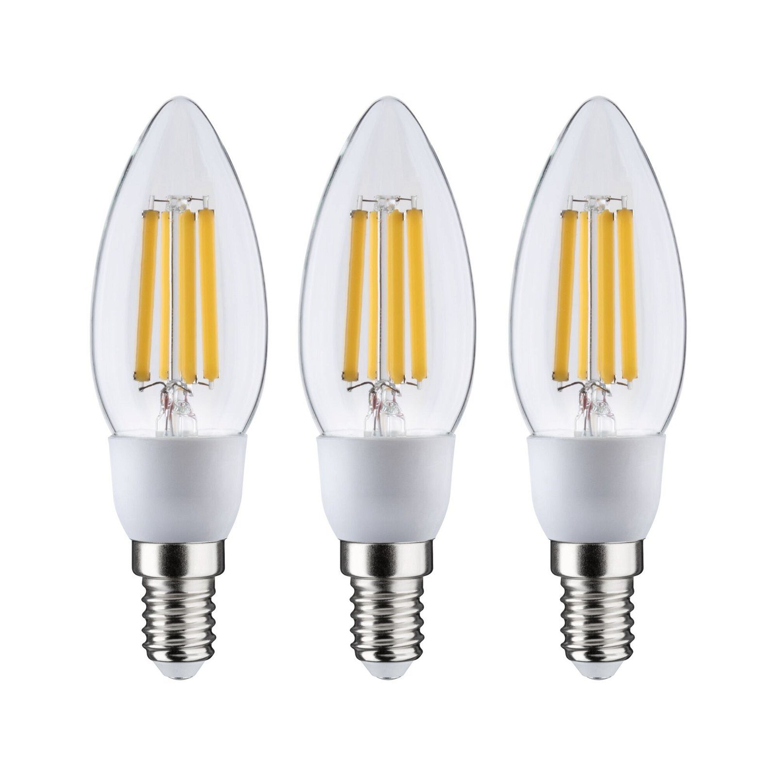 Paulmann Led-verlichting Eco-Line 3-pack kaars 525lm 2,5W 3000K helder 230V