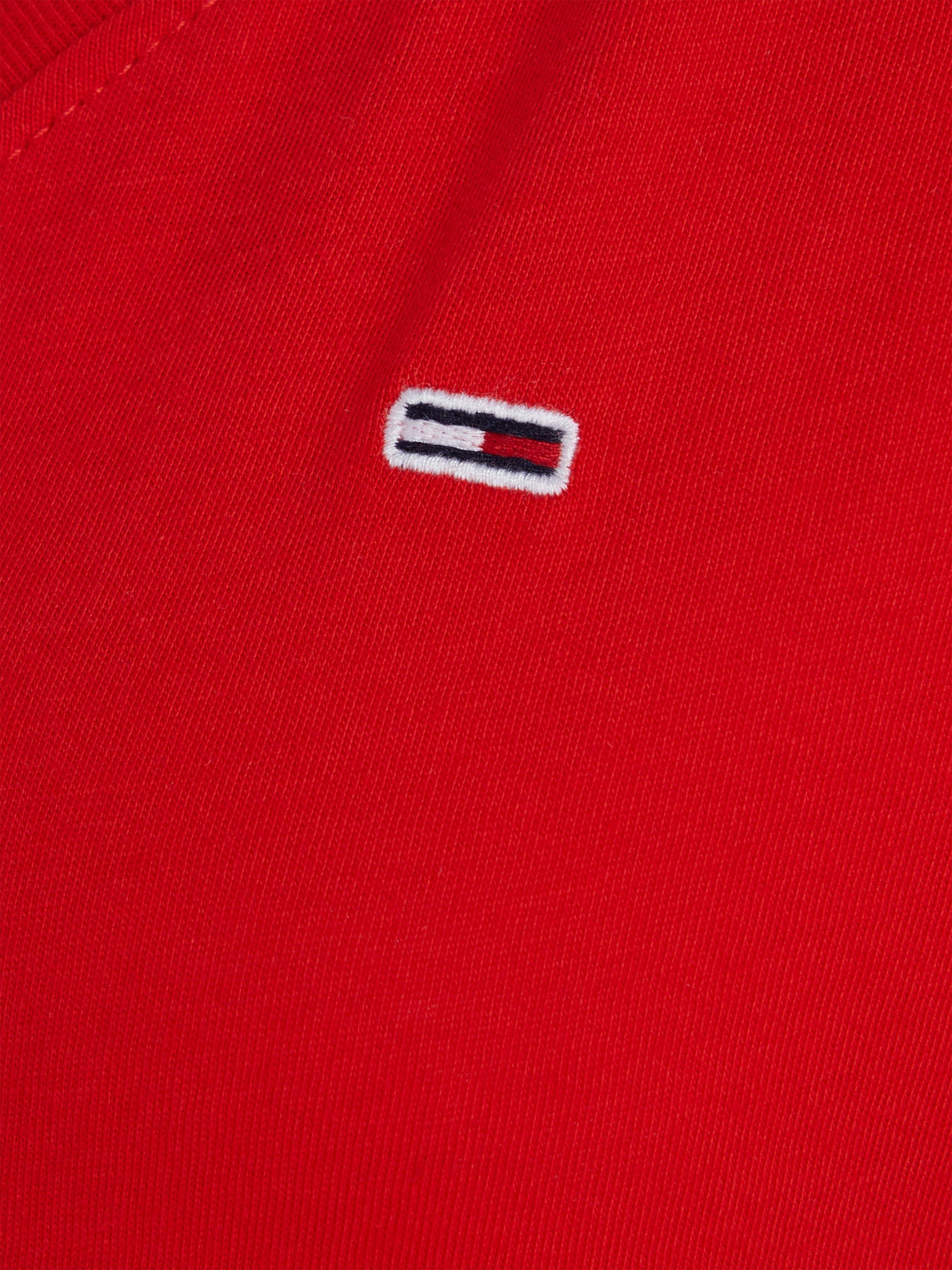 TOMMY JEANS Shirt met V-hals met tommy jeans-merklabel op borsthoogte