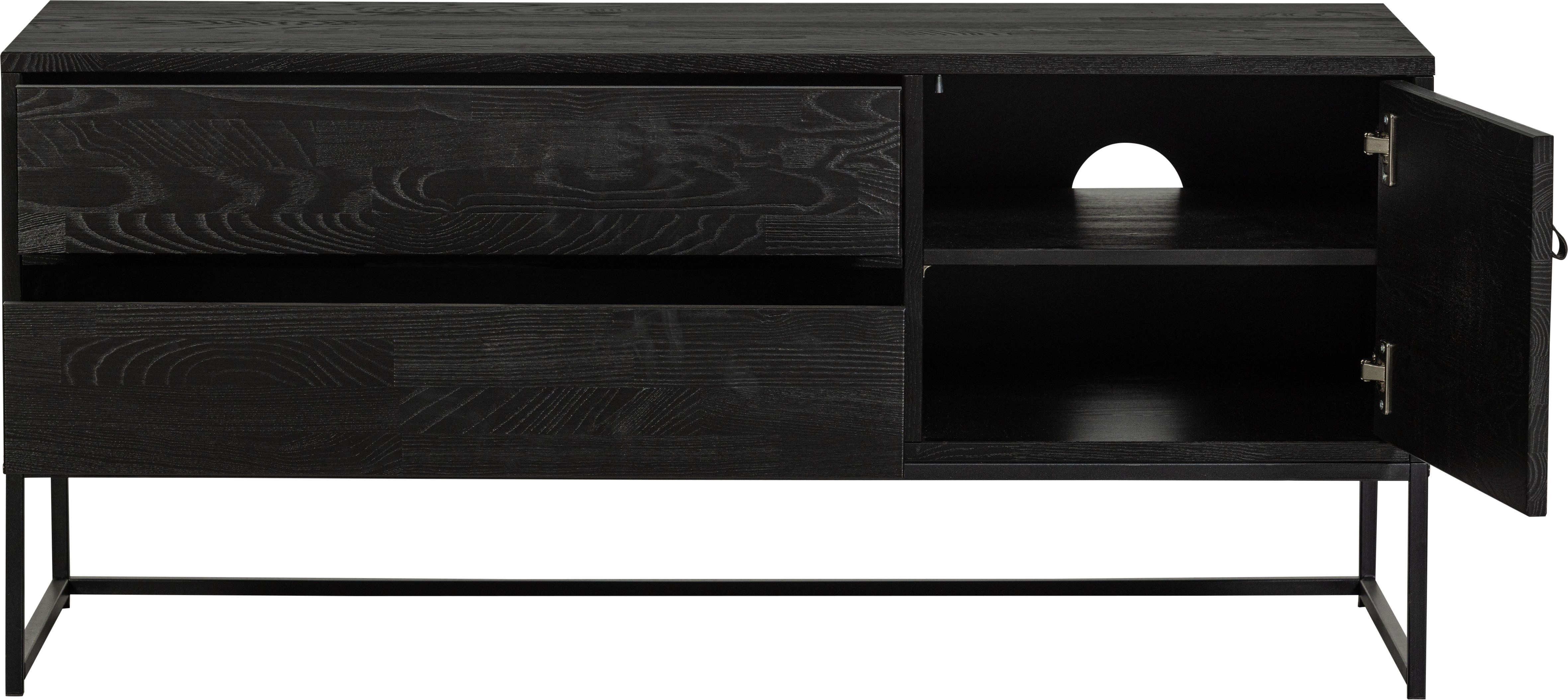 WOOOD Tv-meubel Silas TV-board Commode, 2 lades en 1 deur, veel opbergruimte, breedte 120 of 180 cm