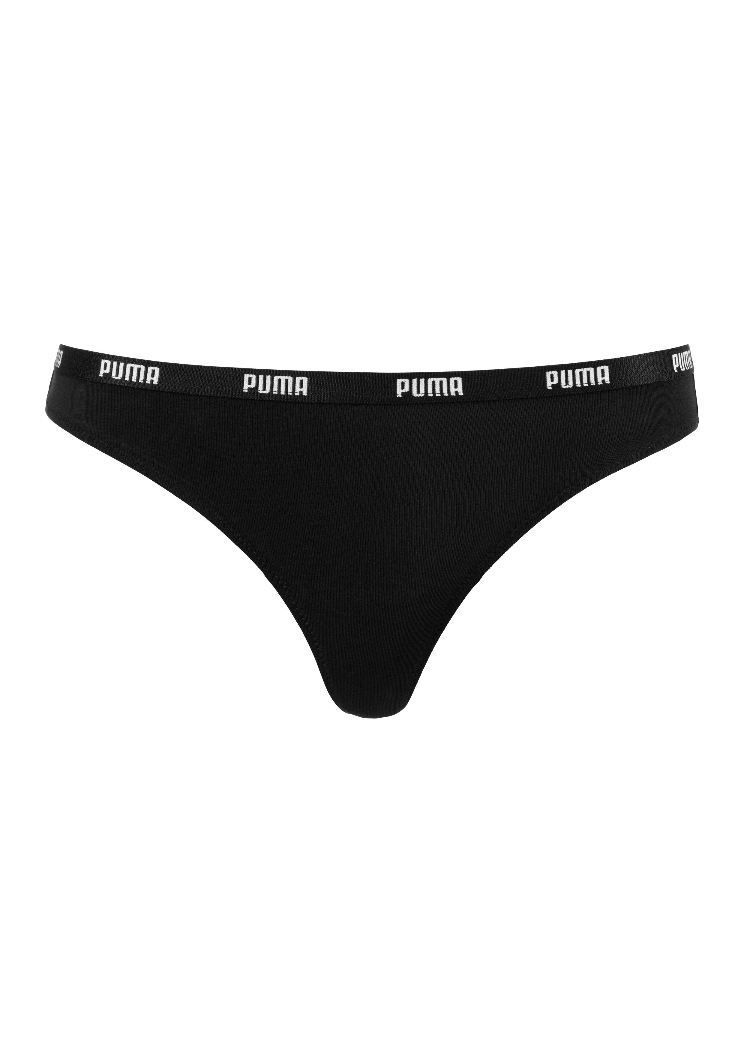 PUMA String met smalle elastische logo-tailleband (Set van 6)
