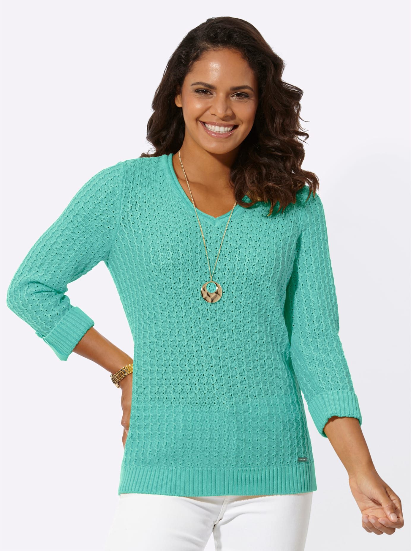Casual Looks Trui met V-hals Trui