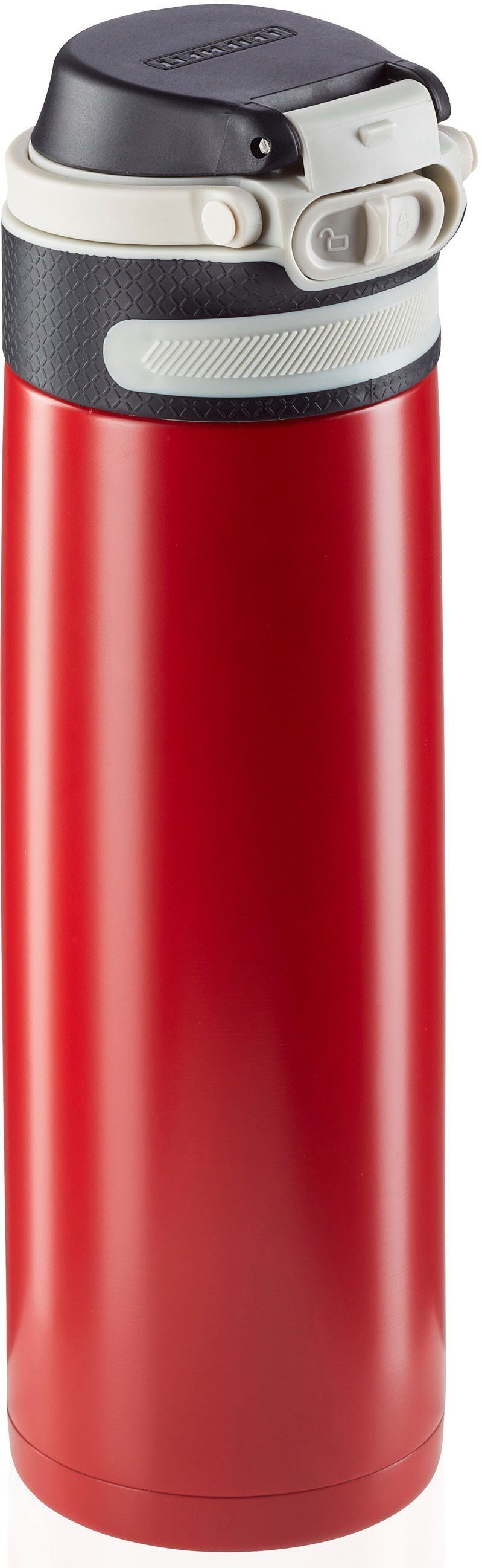 Leifheit Thermofles Flip 600 ml koelboxen & thermosflessen maat 600 ml rood