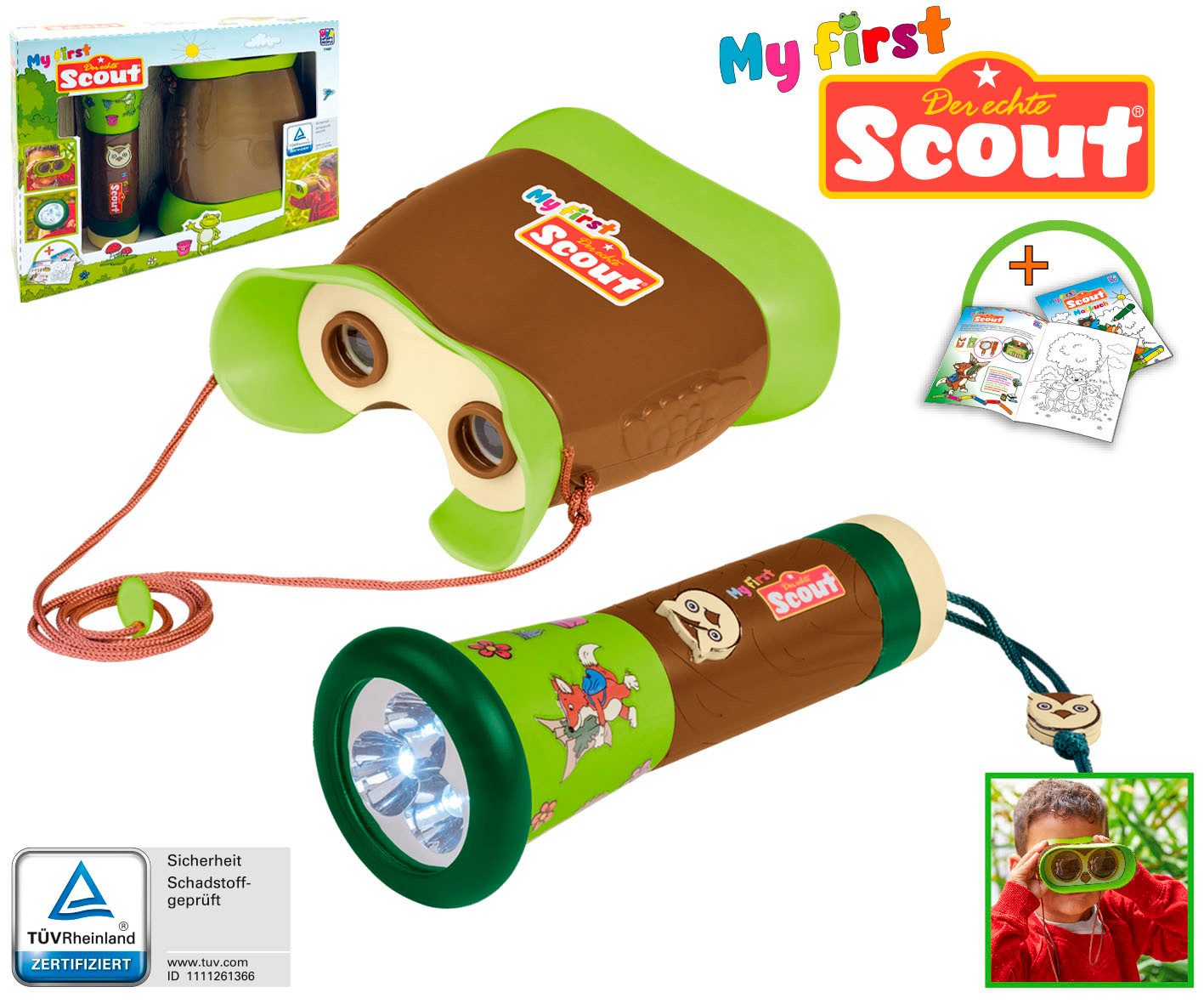 Happy People Knutselset My first SCOUT Zaklamp en Verrekijker
