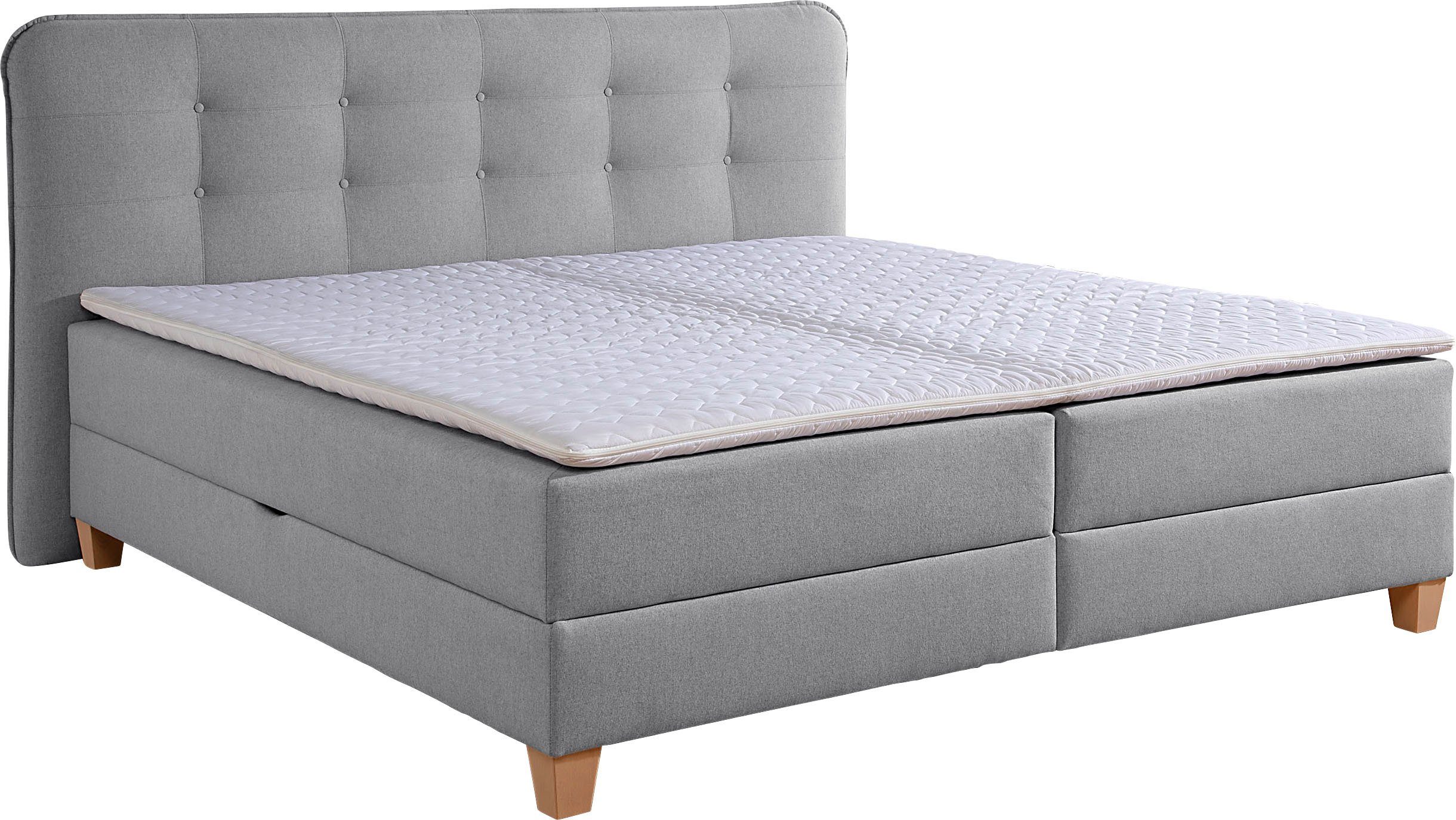 Home affaire Boxspring inclusief topmatras van koudschuim en bedkist