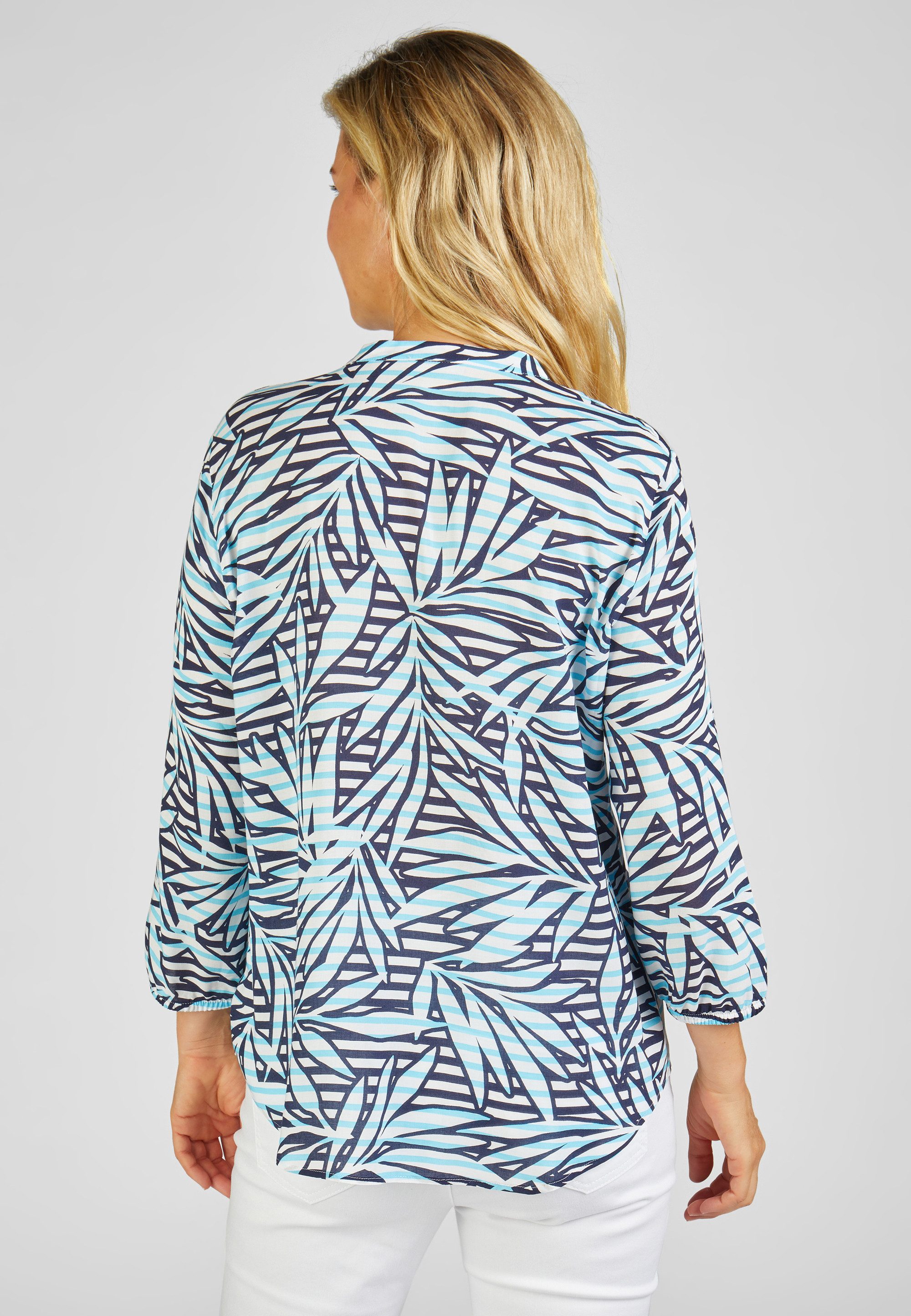 Rabe Blouse met lange mouwen met groot bloemenontwerp