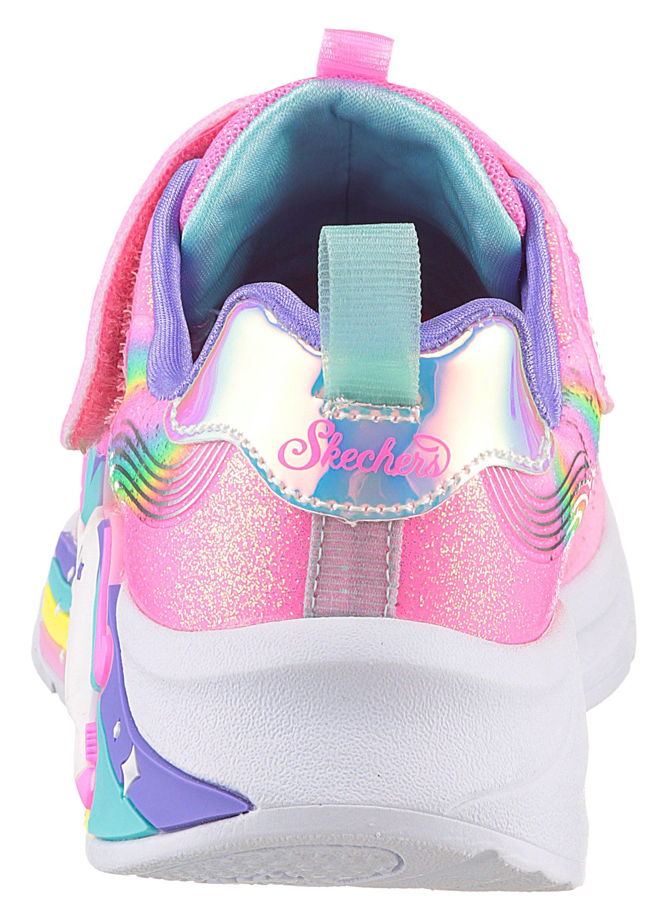 Skechers Kids Sneakers UNICORN CHASER , glitter-blink schoen om in te glijden, maat sjabloon om te downloaden