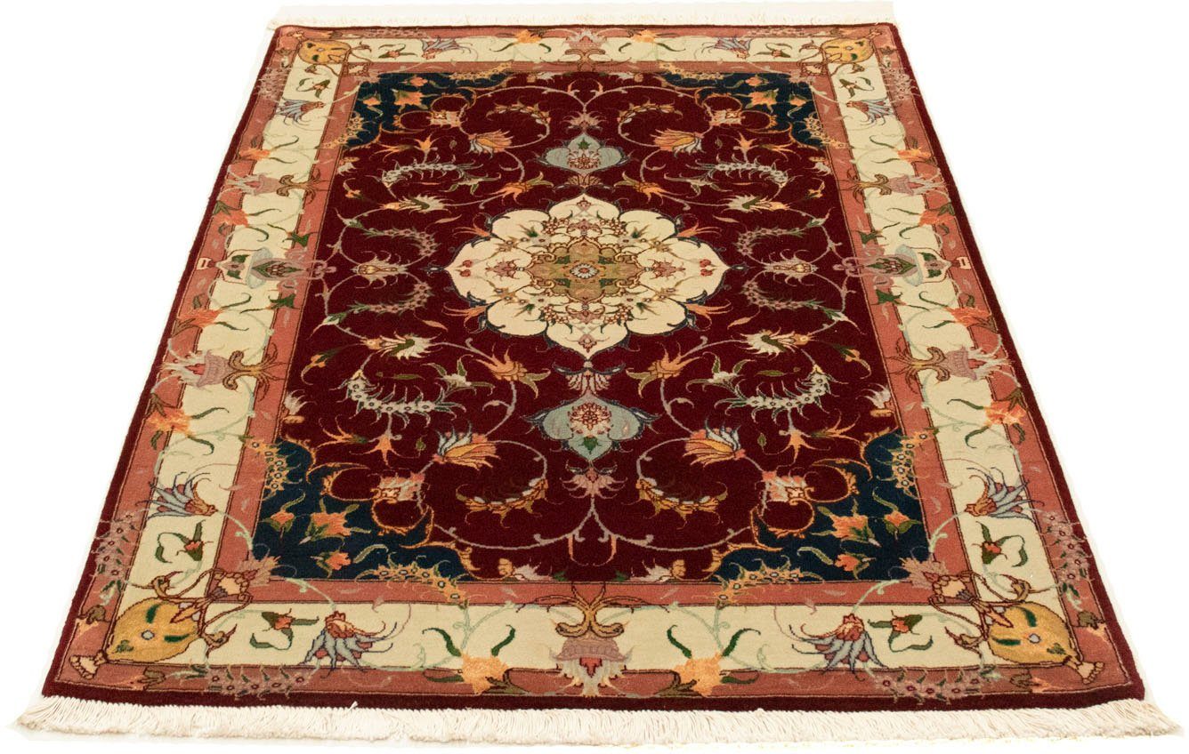 morgenland Vloerkleed Täbriz 50 Raj vloerkleed met de hand geknoopt rood handgeknoopt