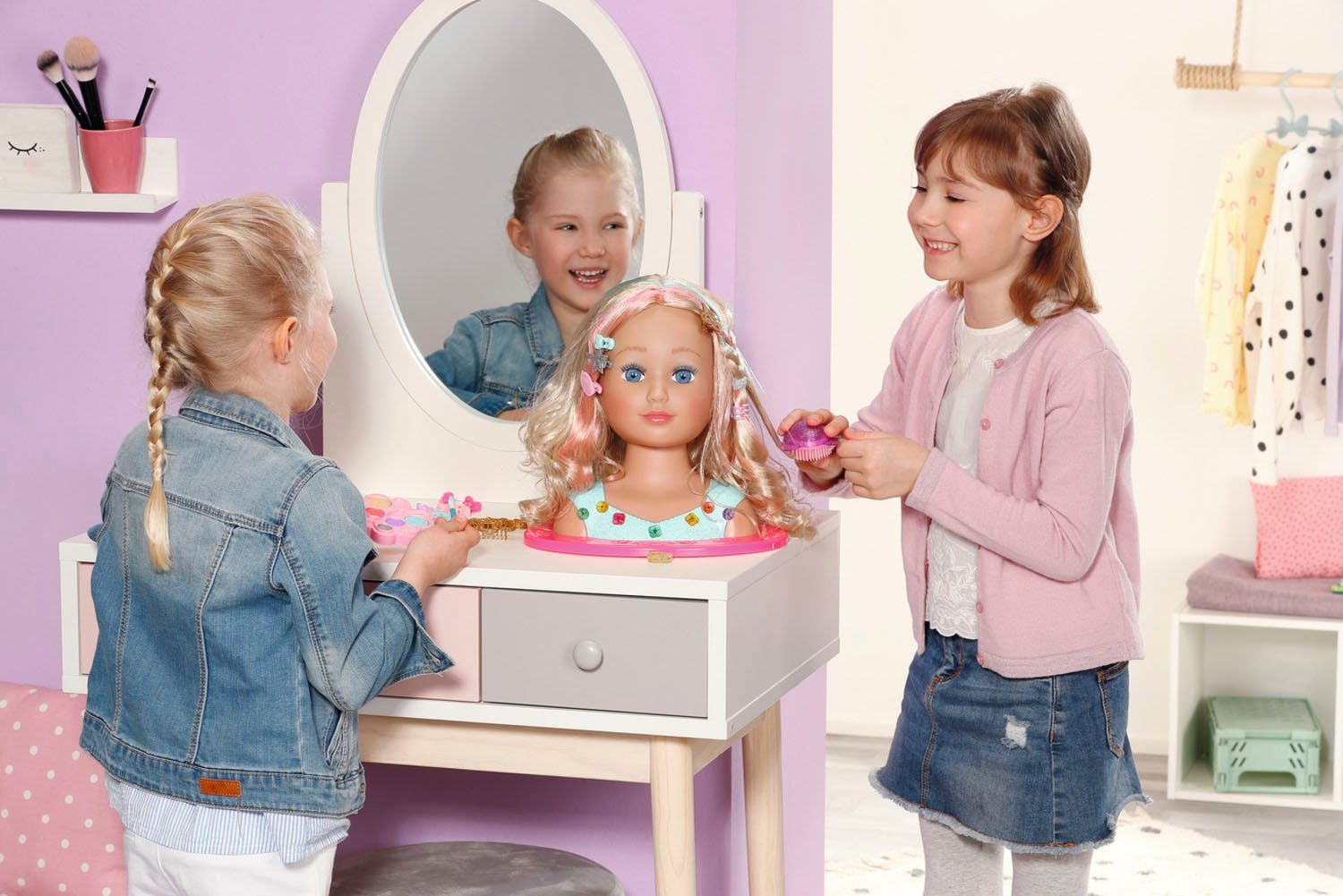 Baby Born Kaphoofd Sister styling head prinses
