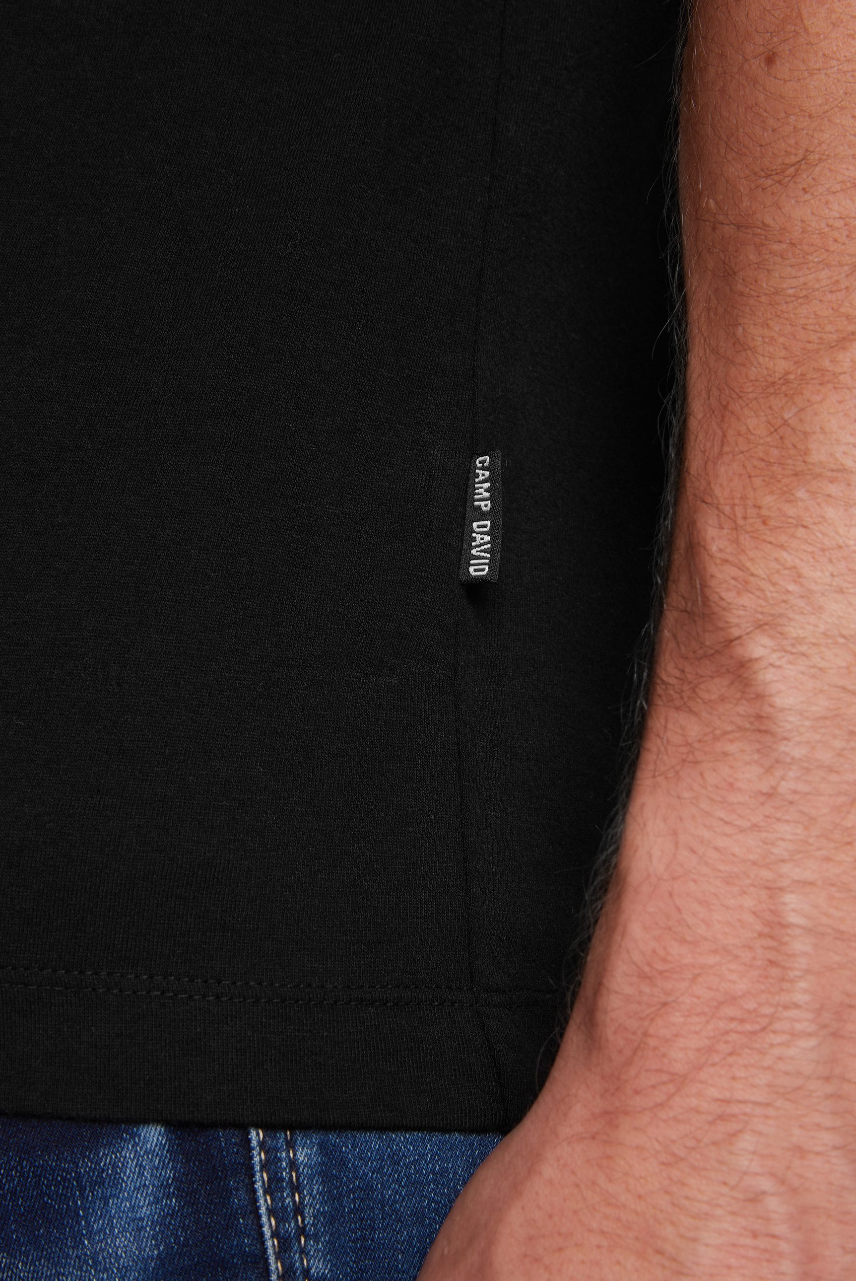 CAMP DAVID T-shirt in 2-pack met ronde hals