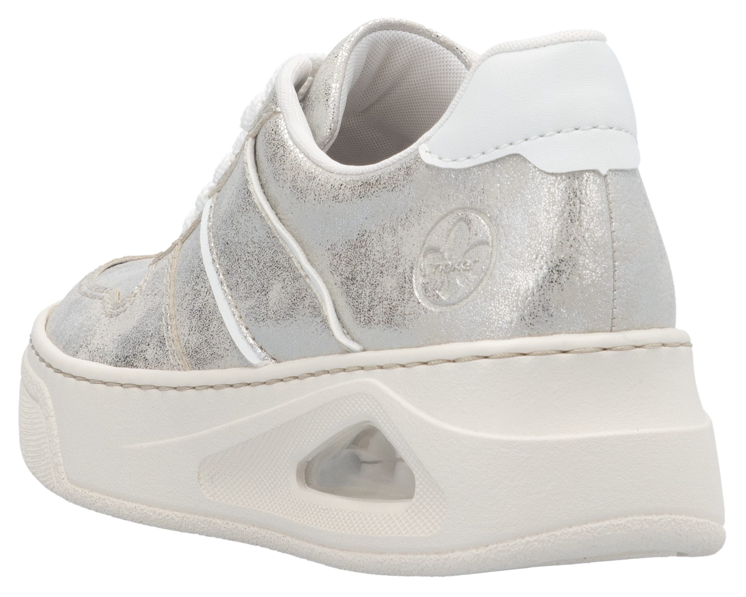 Rieker Plateausneakers , veterschoenen, lage schoen, vrijetijdssneaker met rieker air uitrusting