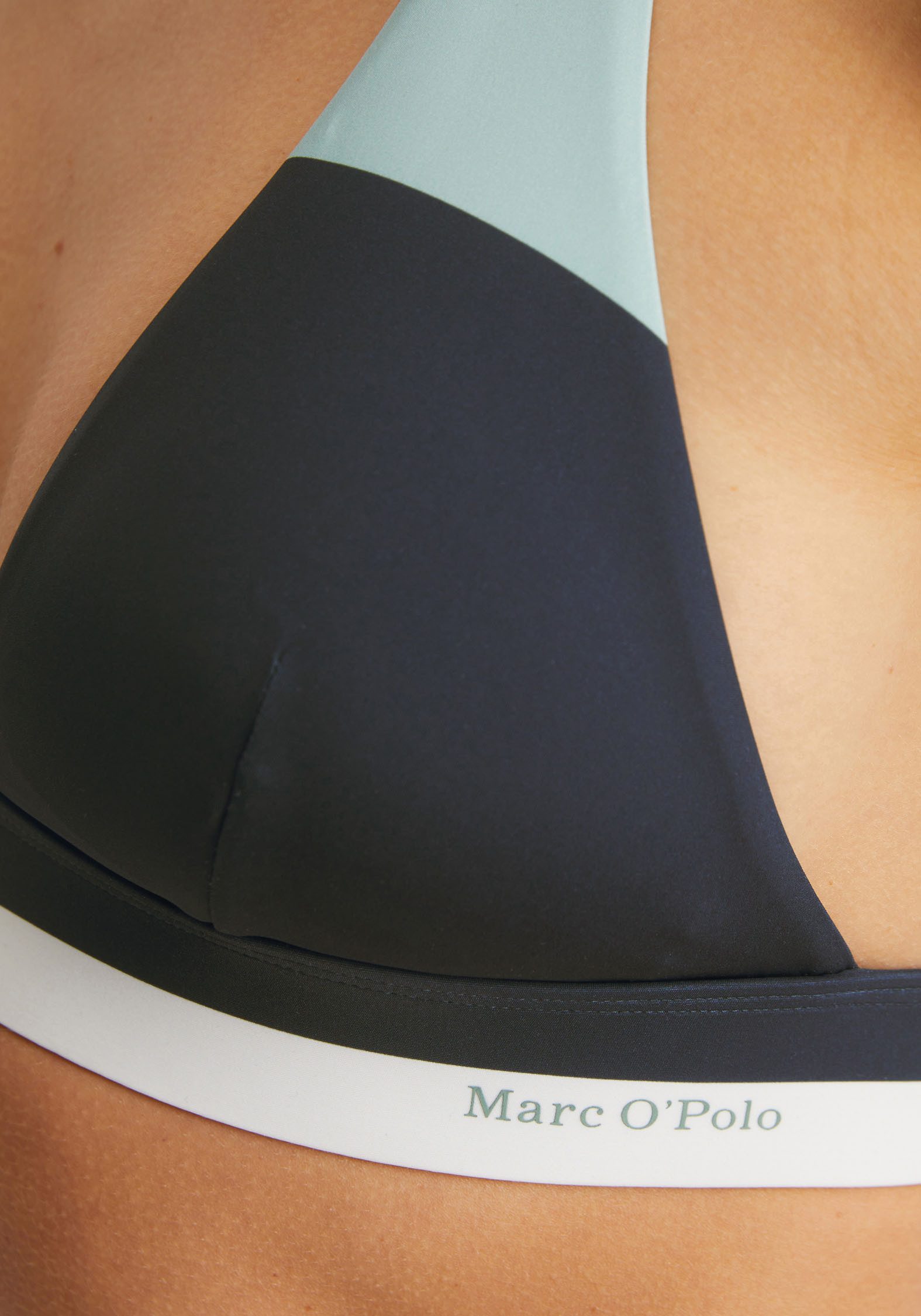 Marc O'Polo Triangel-bikinitop Summer stripes met modern kleurblokontwerp