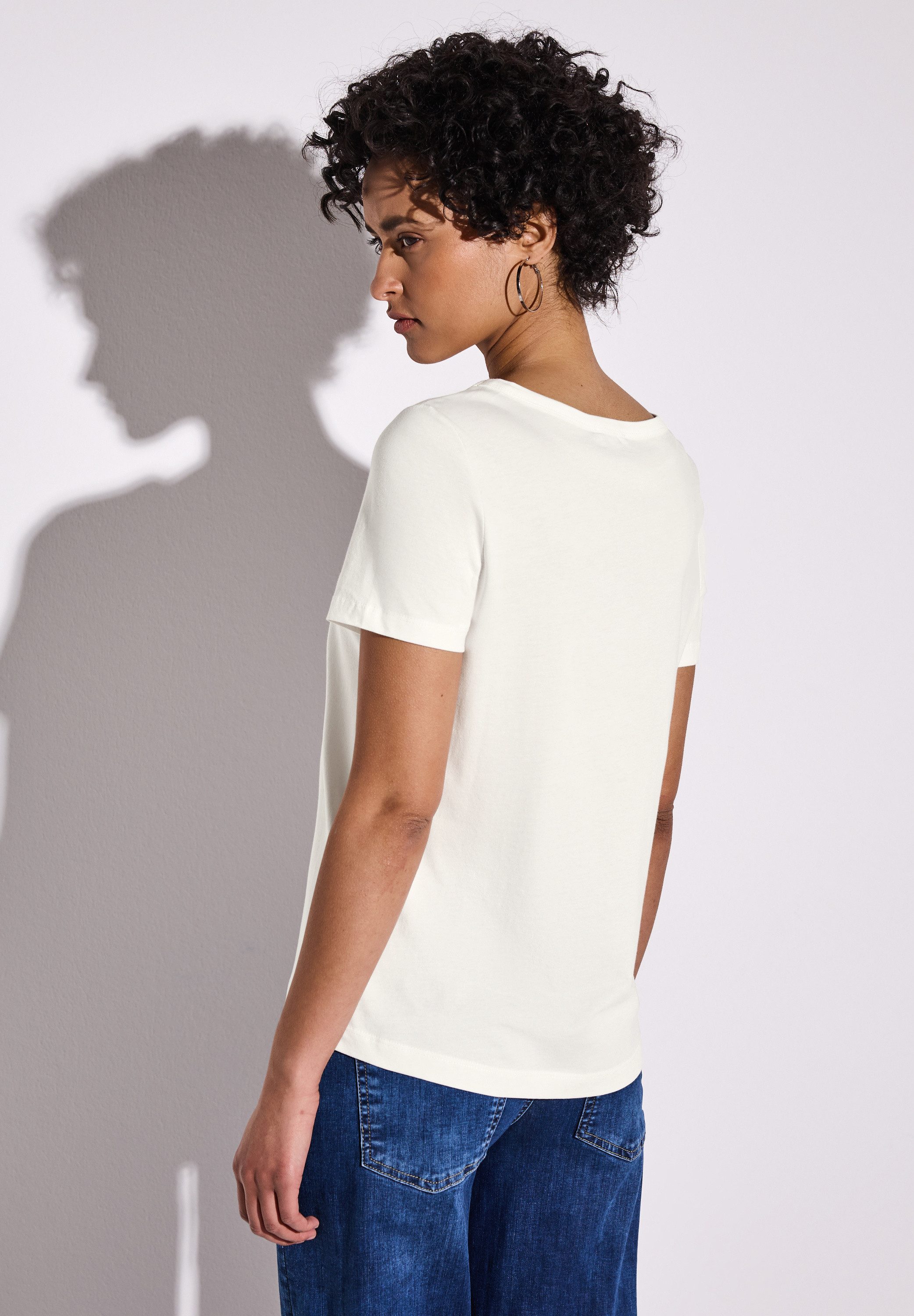 STREET ONE T-shirt met tekstprint