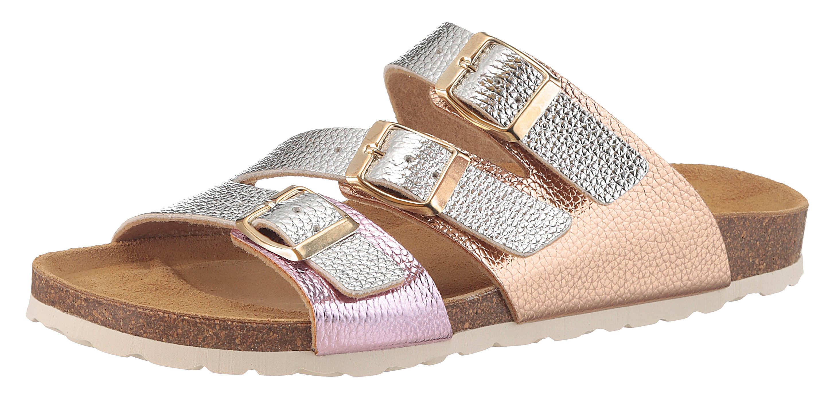 Aniston SHOES Slippers , zomerschoen, strandschoen, vakantieschoen, metallic - nieuwe collectie