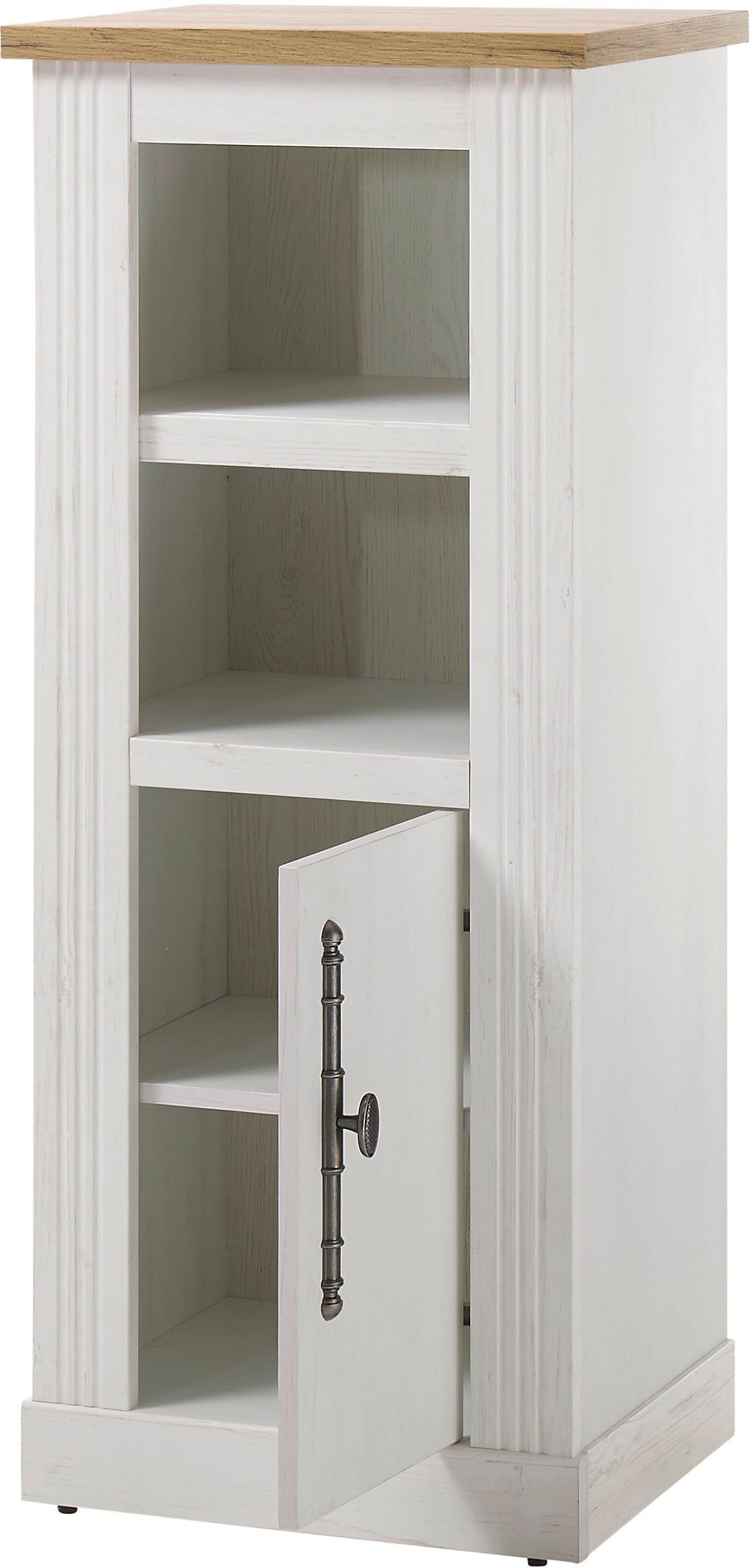 Home affaire Halfhoge kast WESTMINSTER, badkamerkast in landhuisstijl, kast met metalen handgrepen