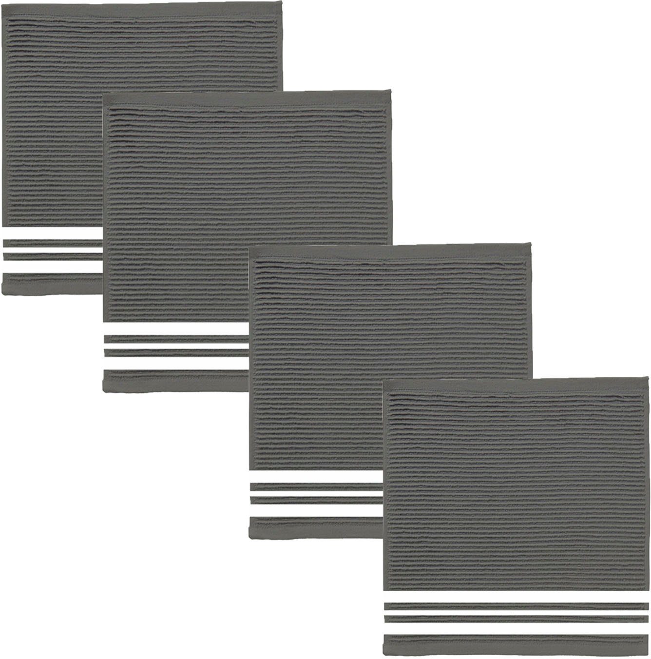 DDDDD Vaatdoek Provence van puur katoen, 30x30 cm (set, 4-delig)