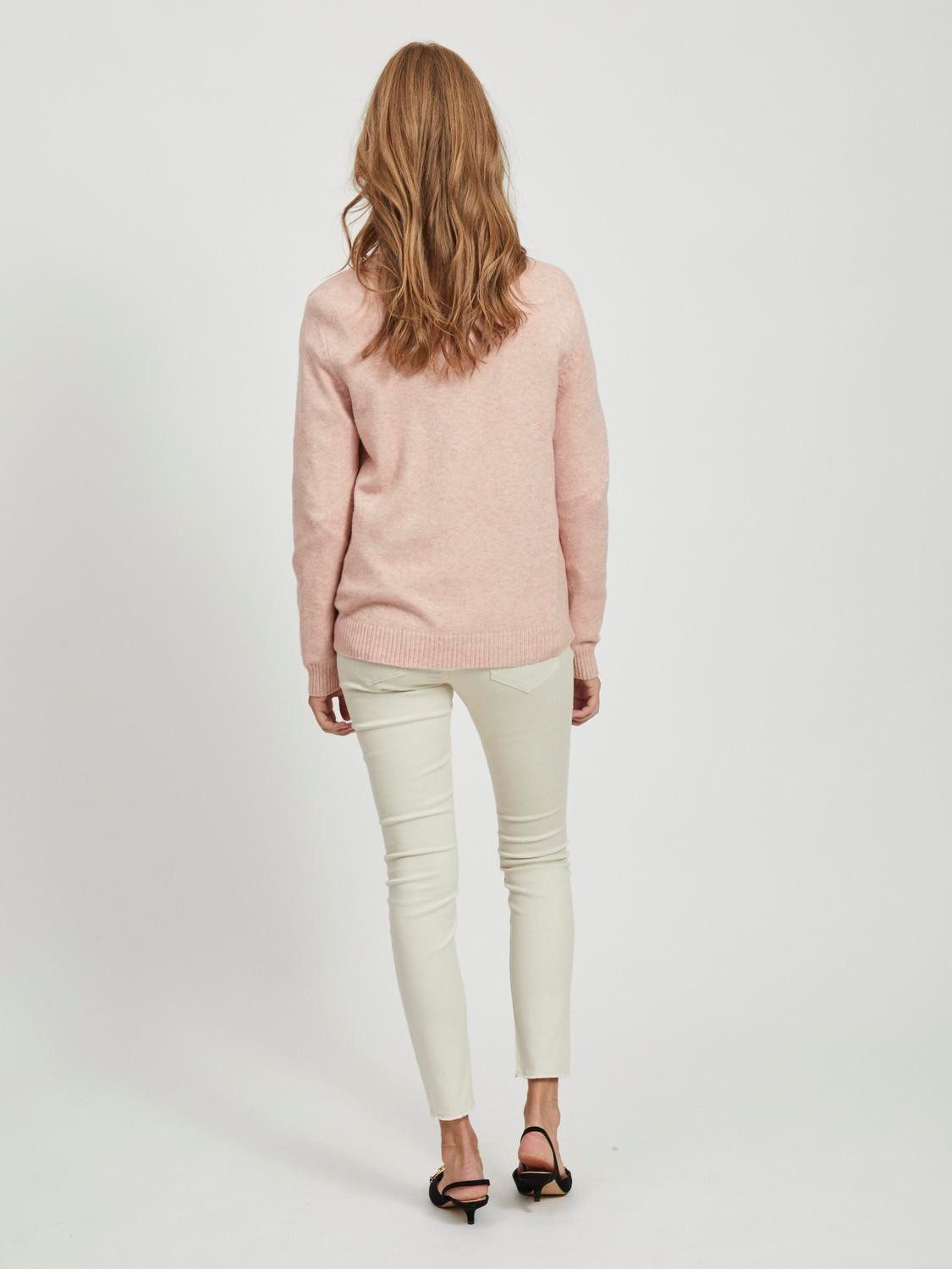Vila Trui met ronde hals VIRIL-O-PULLI Tricot met fijne breitechnische details