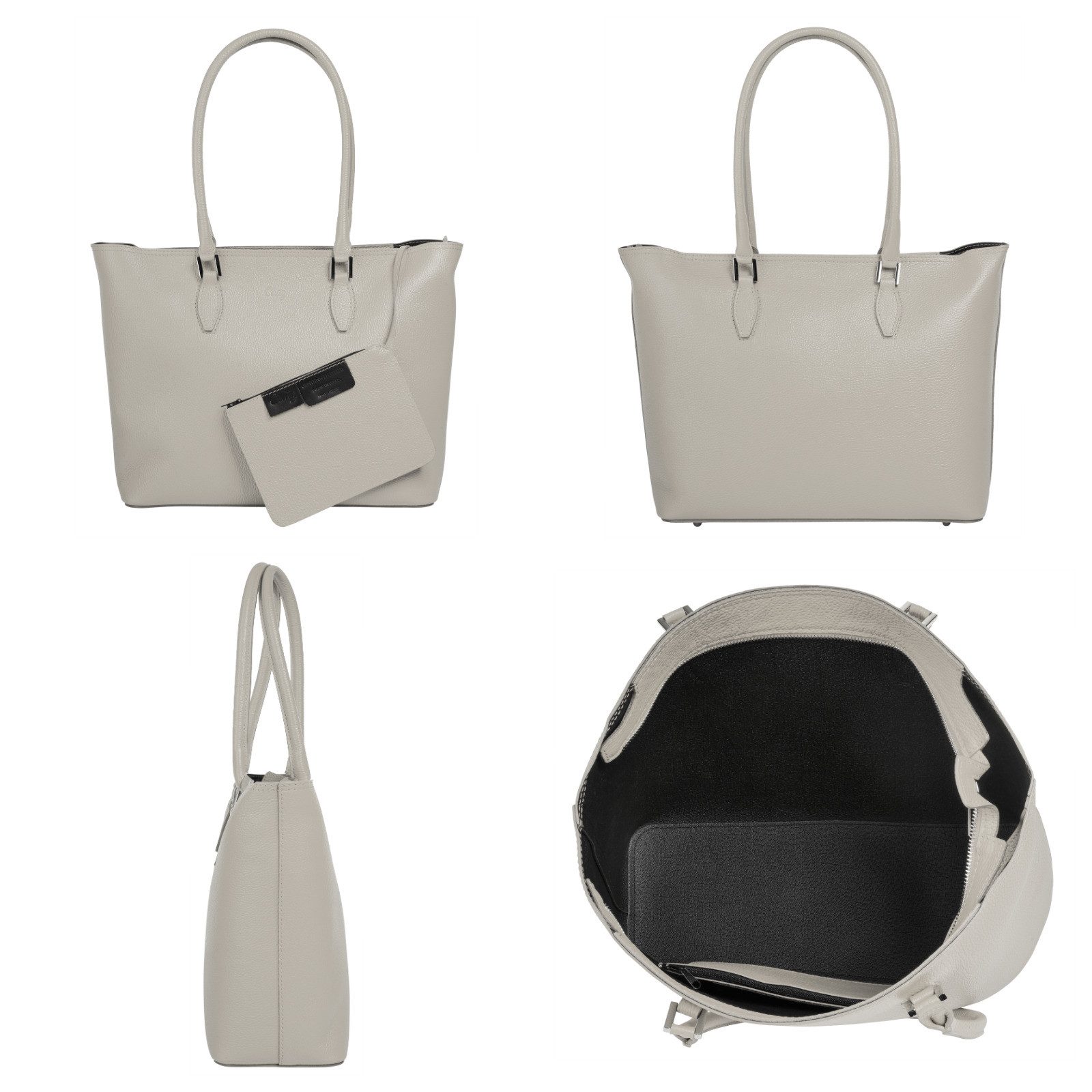 Cluty Shopper echt leer, made in italy
