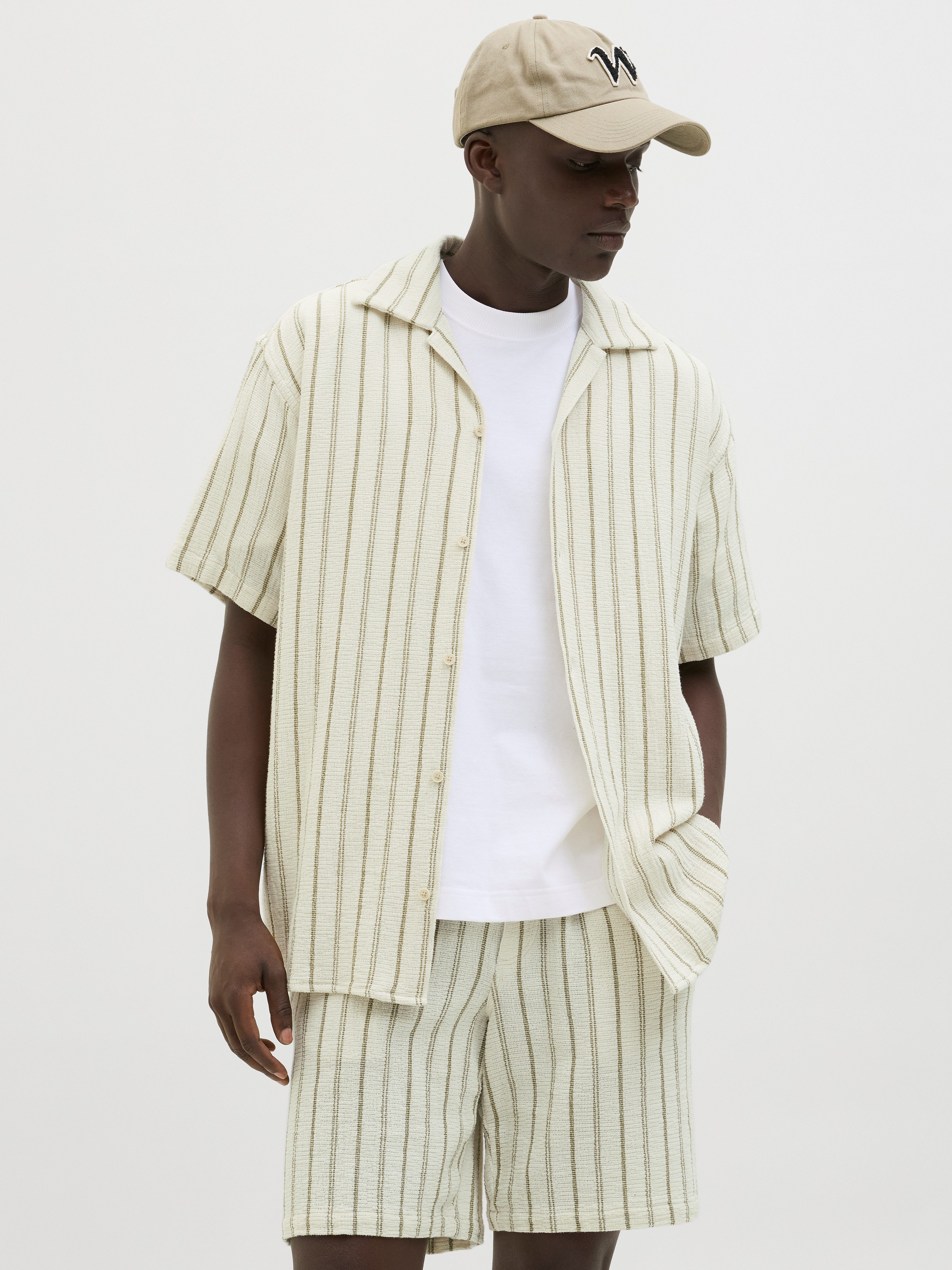 Jack & Jones Overhemd met korte mouwen JORCOBA STRIPE RESORT SHIRT SS SN
