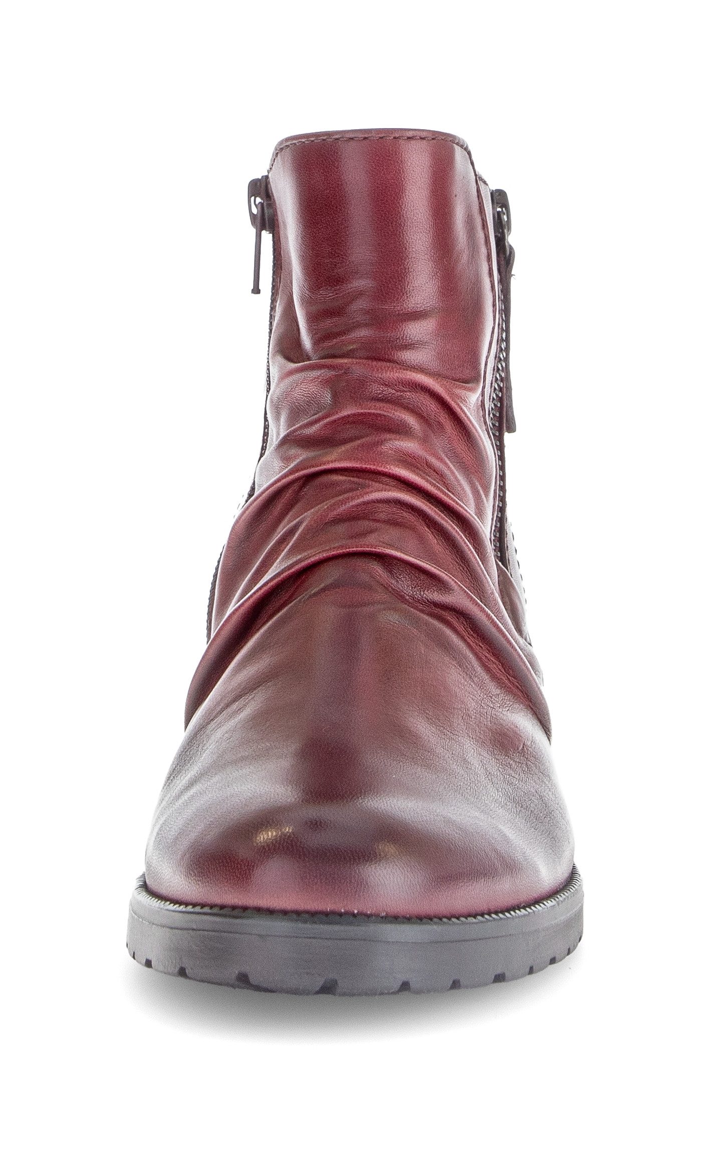 Gabor Laarsjes Tunis , blokhak, enkellaarsjes, decoratieve ritssluiting buiten, wijdte g (=wijd)