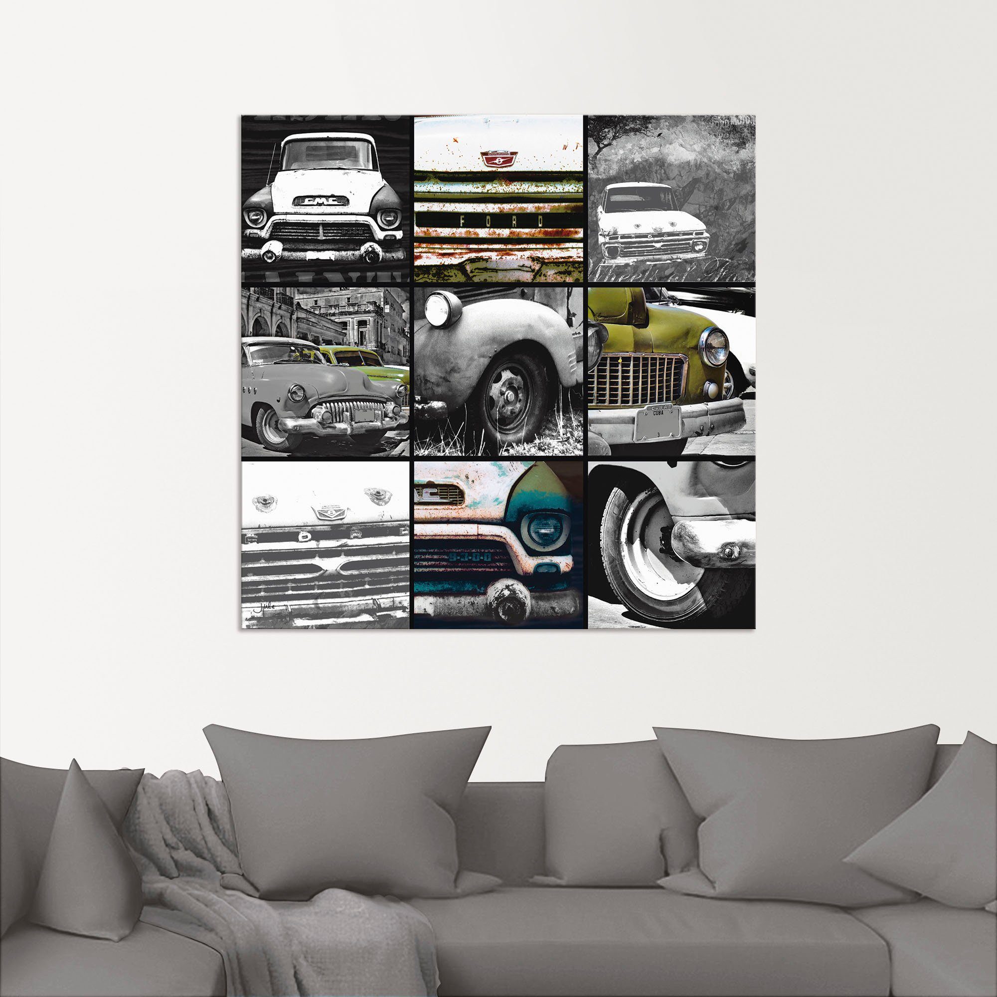 Artland Artprint Auto’s I als artprint van aluminium, artprint voor buiten, poster in diverse formaten