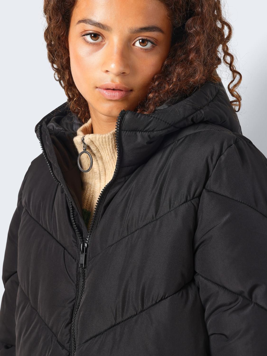 Noisy may Gewatteerde jas NMDALCON L/S X-LONG COAT NOOS FWD