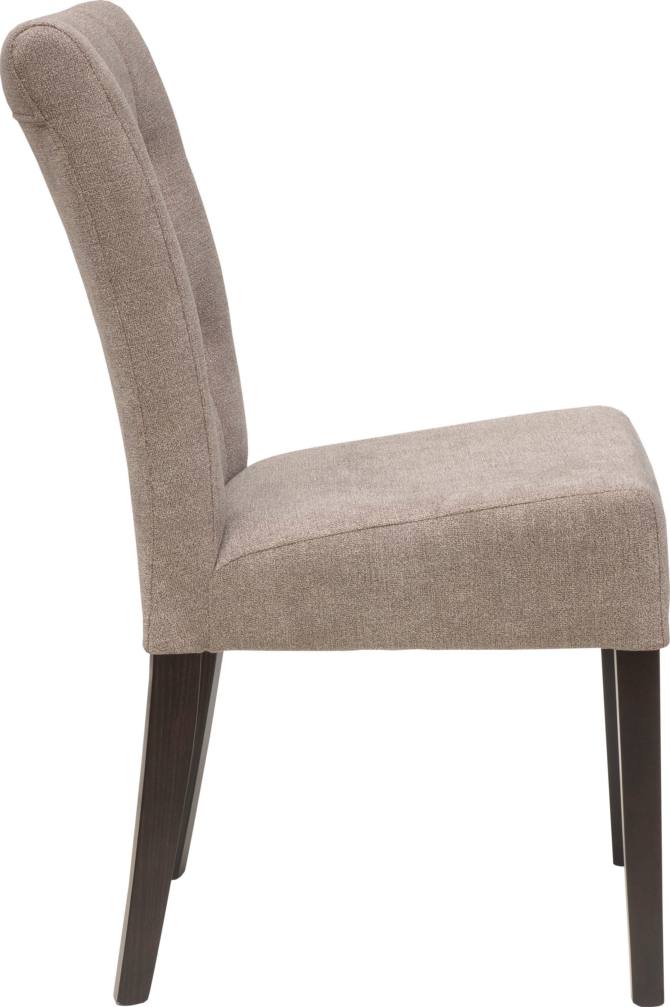 Home affaire Eetkamerstoel Queen BESTSELLER Gestoffeerde stoel met knoopdetails, set van 2, 4 of 6