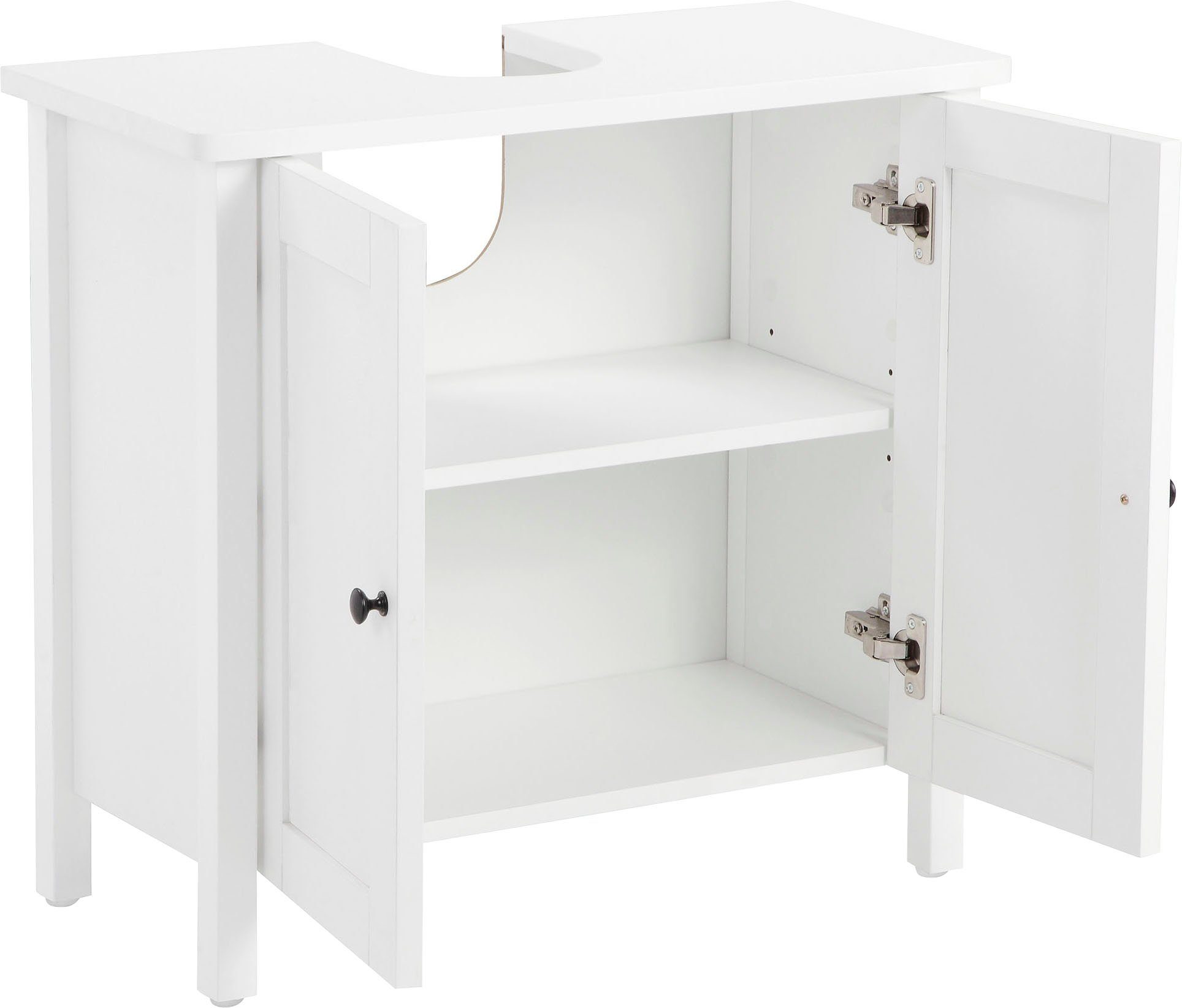 welltime Wastafelonderkast Aalborg Badkamermeubel in landelijke stijl, breedte 65 cm