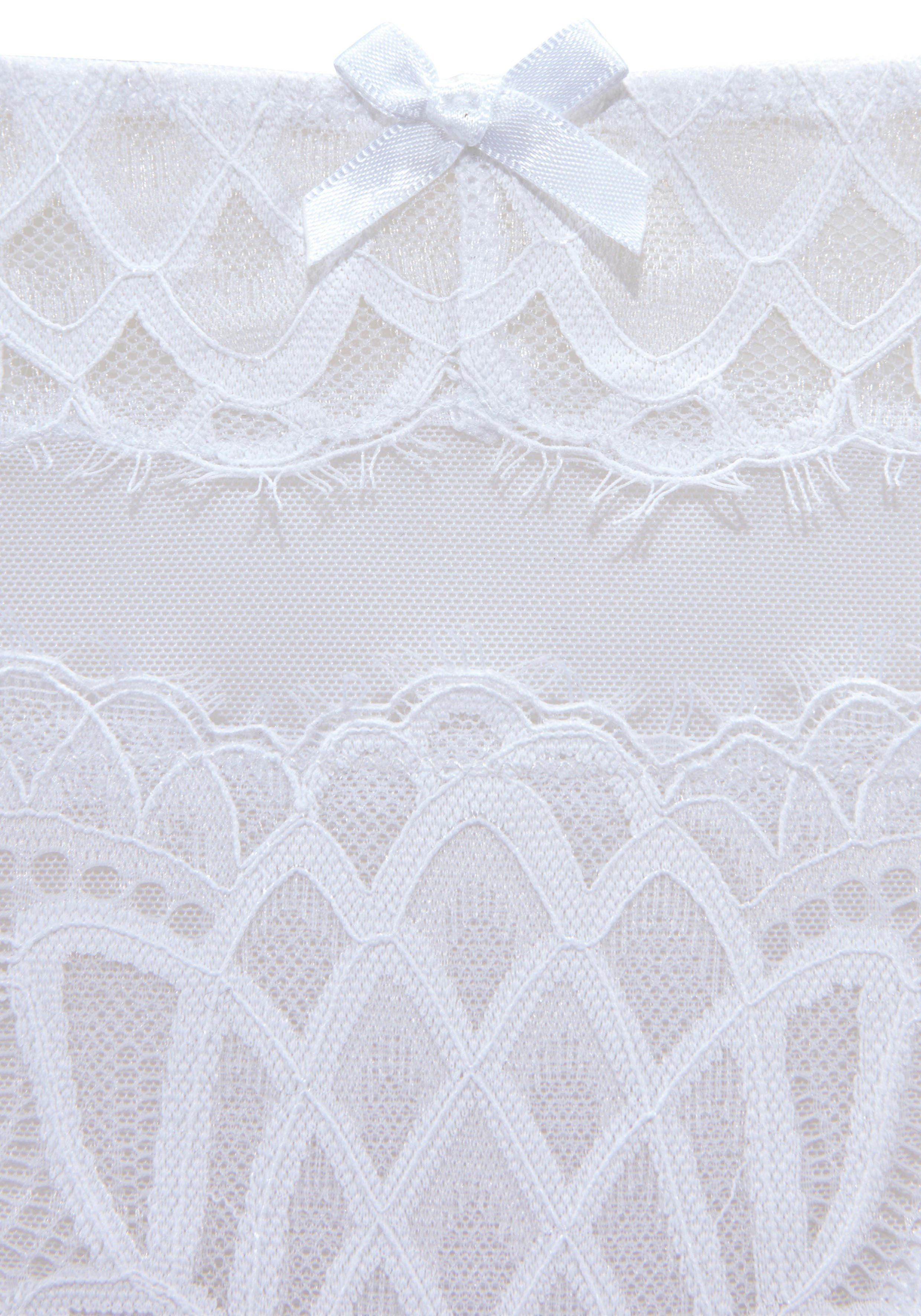Lascana String Cara van subtiel transparante kant, gedeeltelijk van gerecycled materiaal