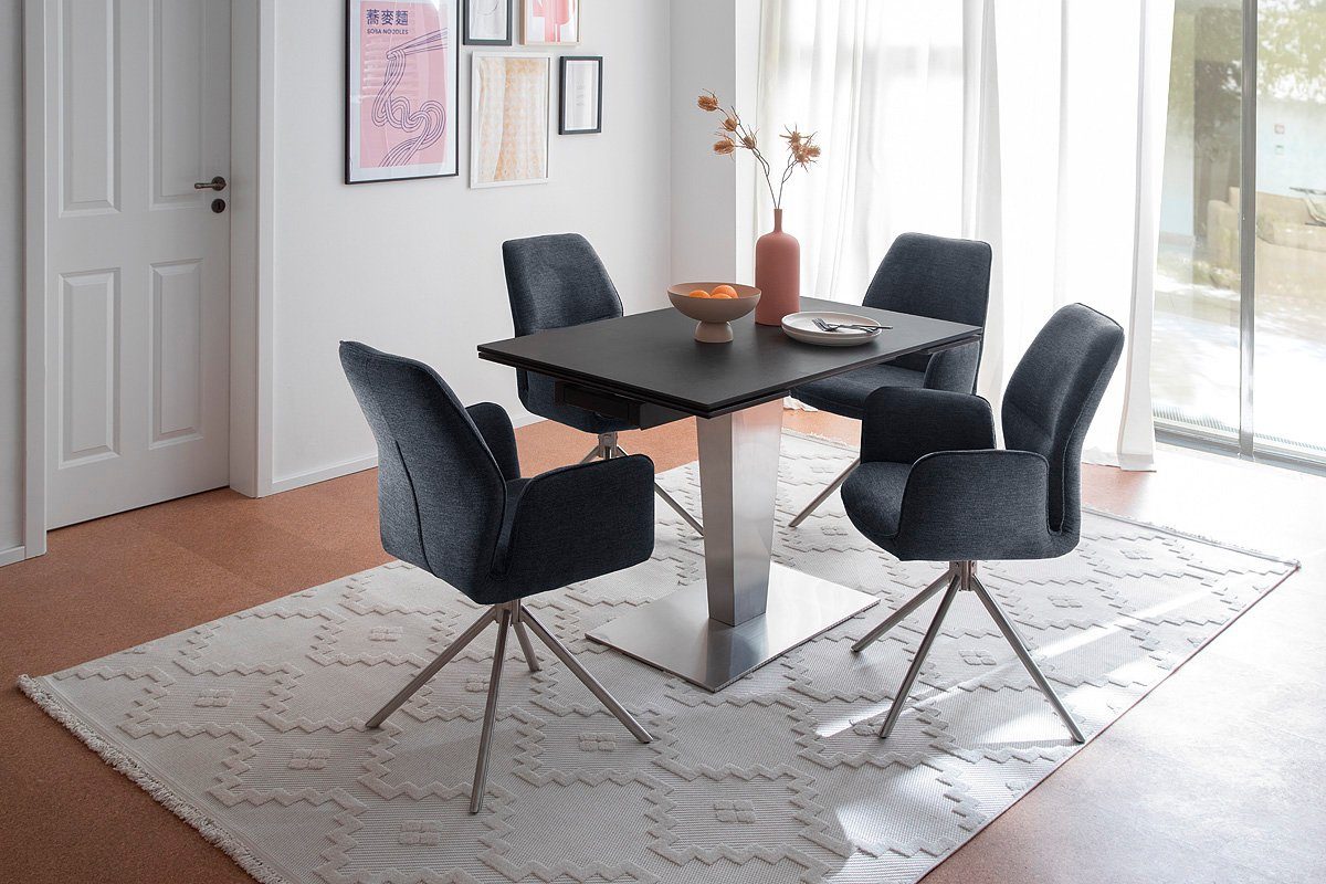 MCA furniture Eetkamerstoel Greyton (2-set), draaibaar 180°, belastbaarheid 120 kg, zithoogte ca. 50 cm