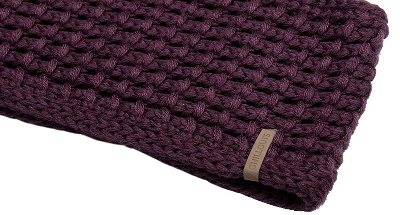 chillouts Hoofdband Cleo Headband opvallend breipatroon gevoerd
