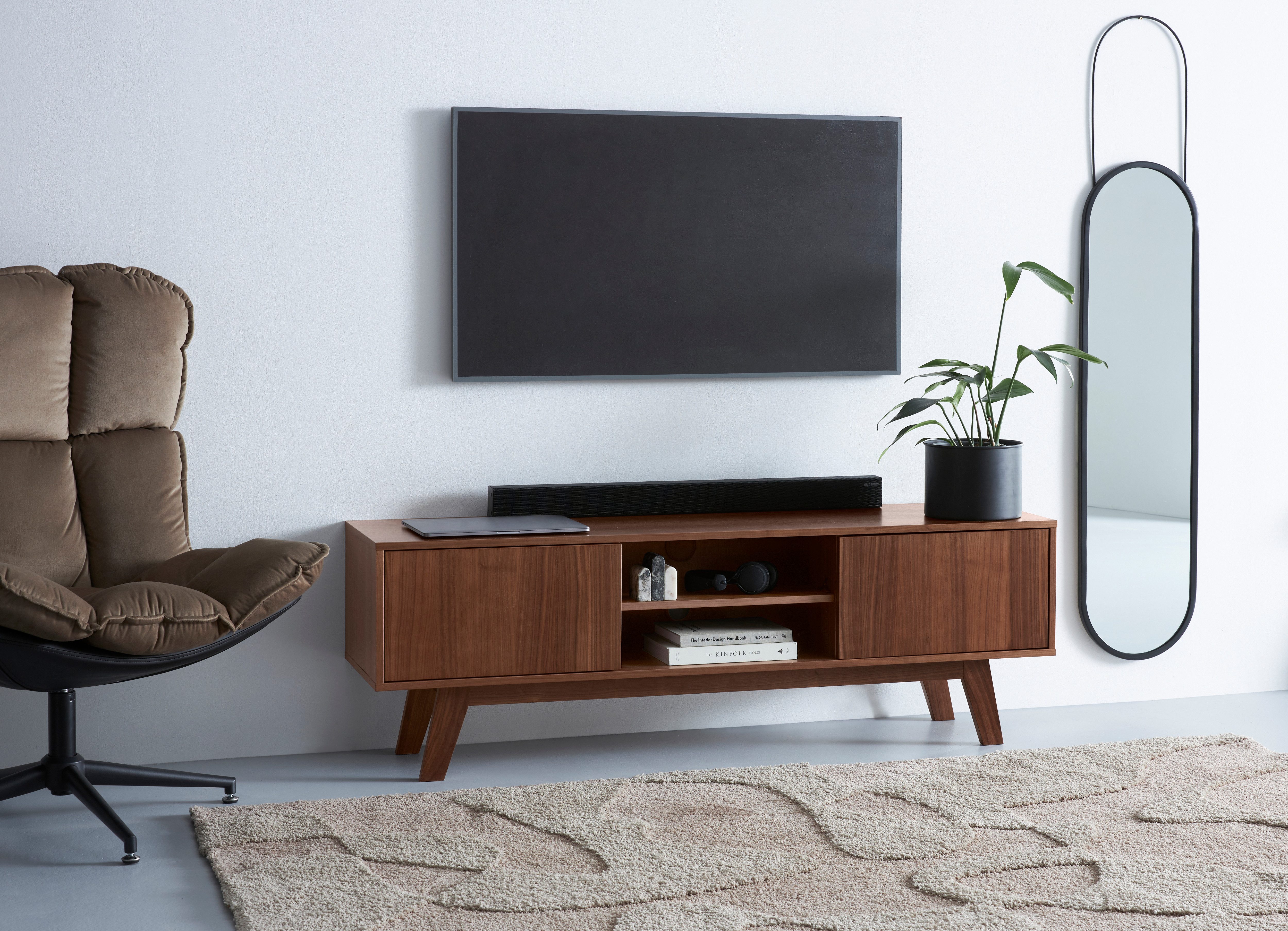 Guido Maria Kretschmer Home&Living Tv-meubel Orlando Breedte 150 cm, houtfineer, push-to-openfunctie