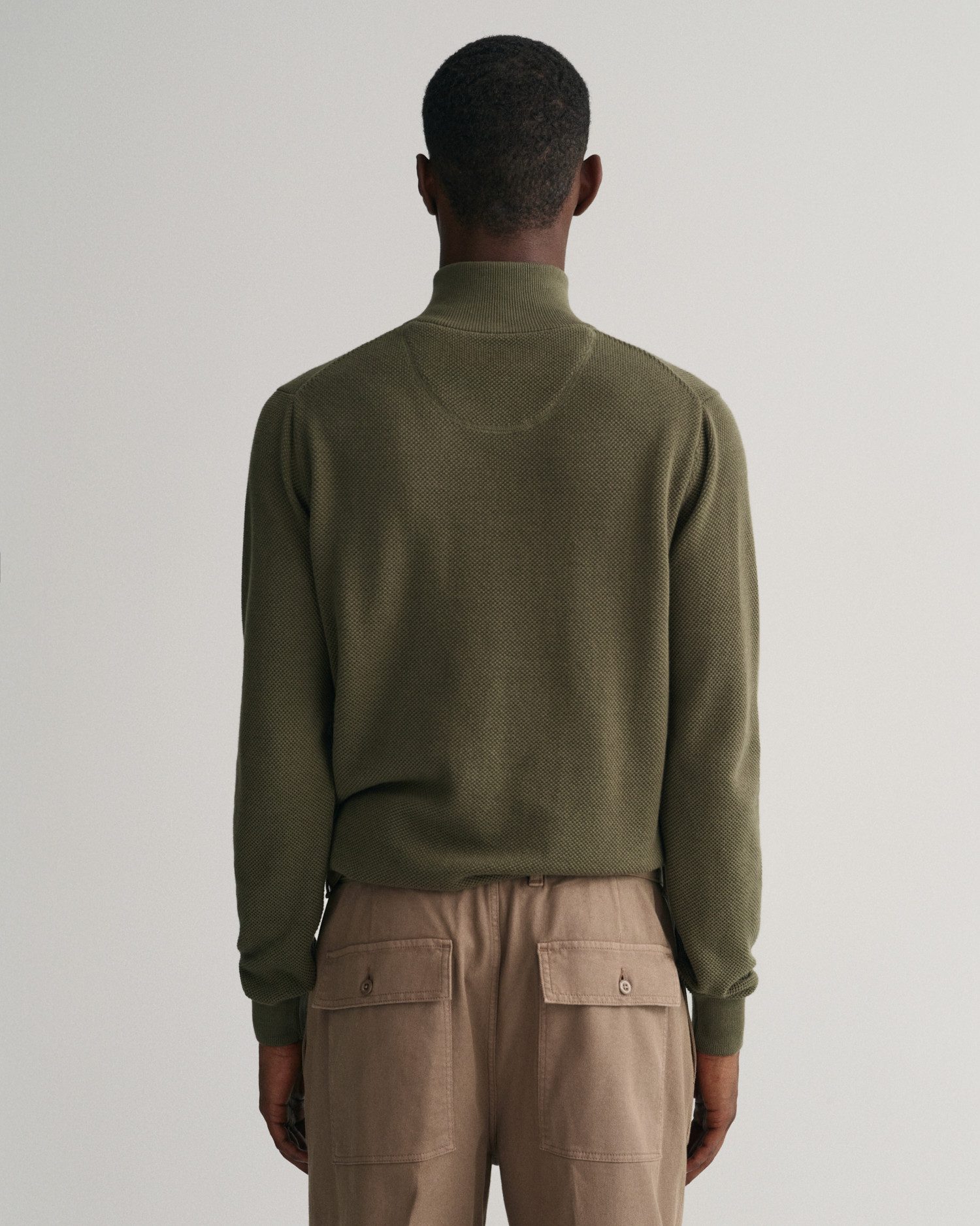 Gant Schipperstrui COTTON PIQUE HALF ZIP