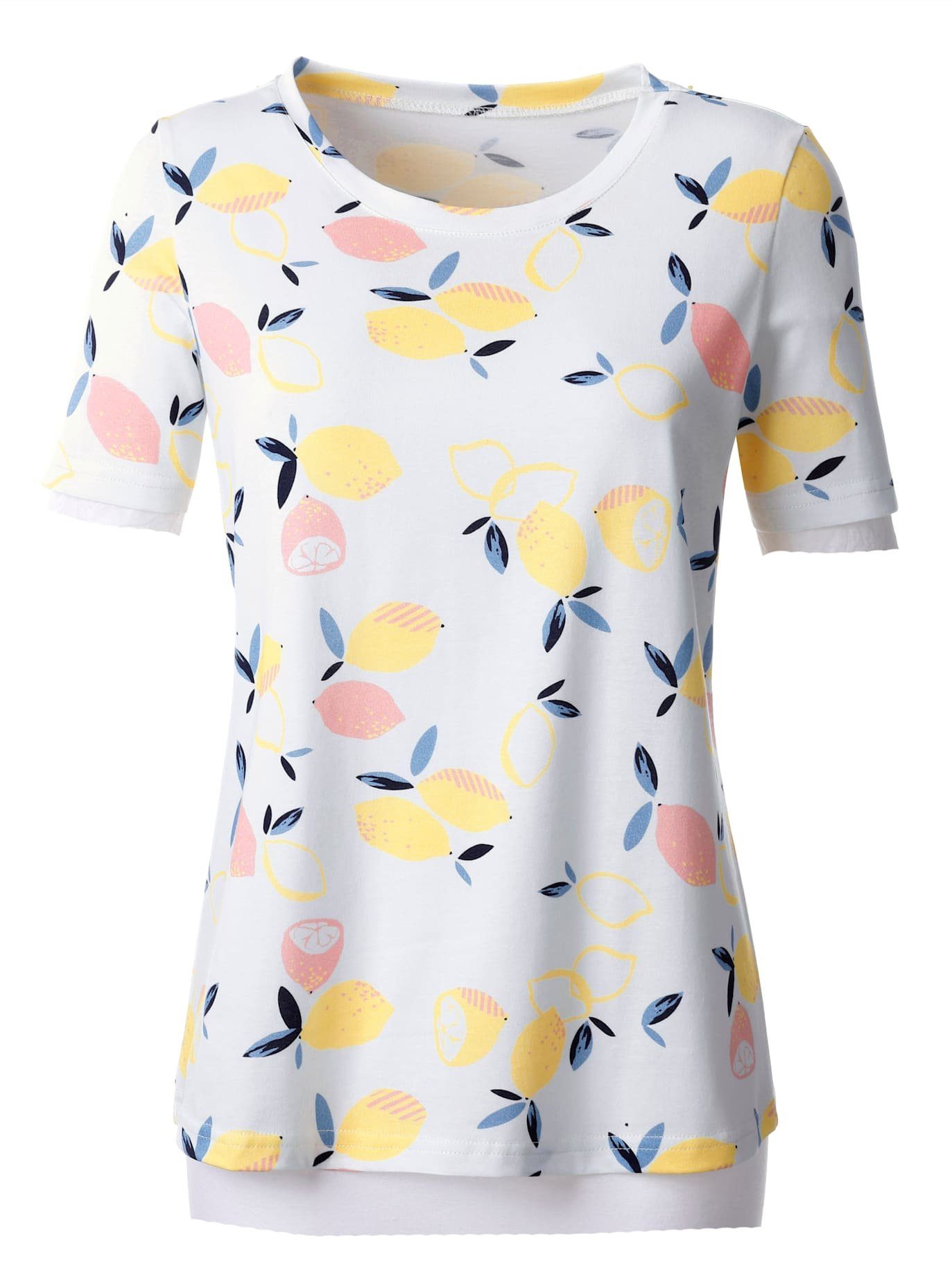 classic basics shirt met korte mouwen beige