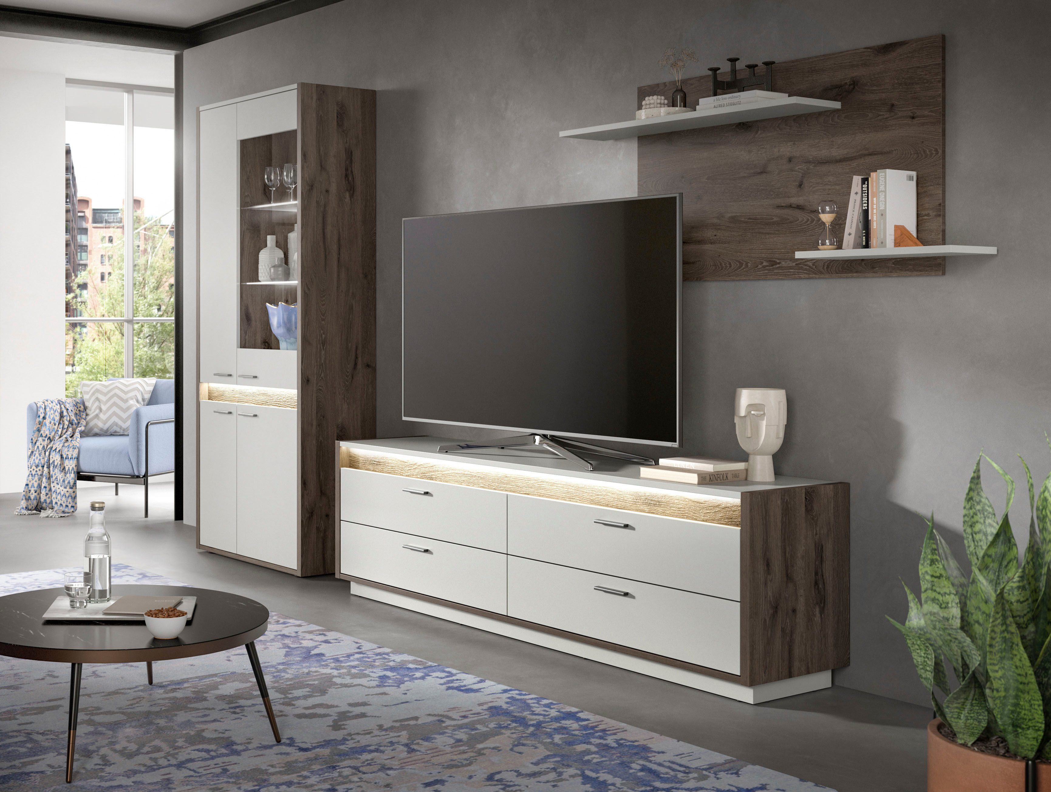 INOSIGN Wandrek Treviso, Breedte 135cm, 2 legplanken