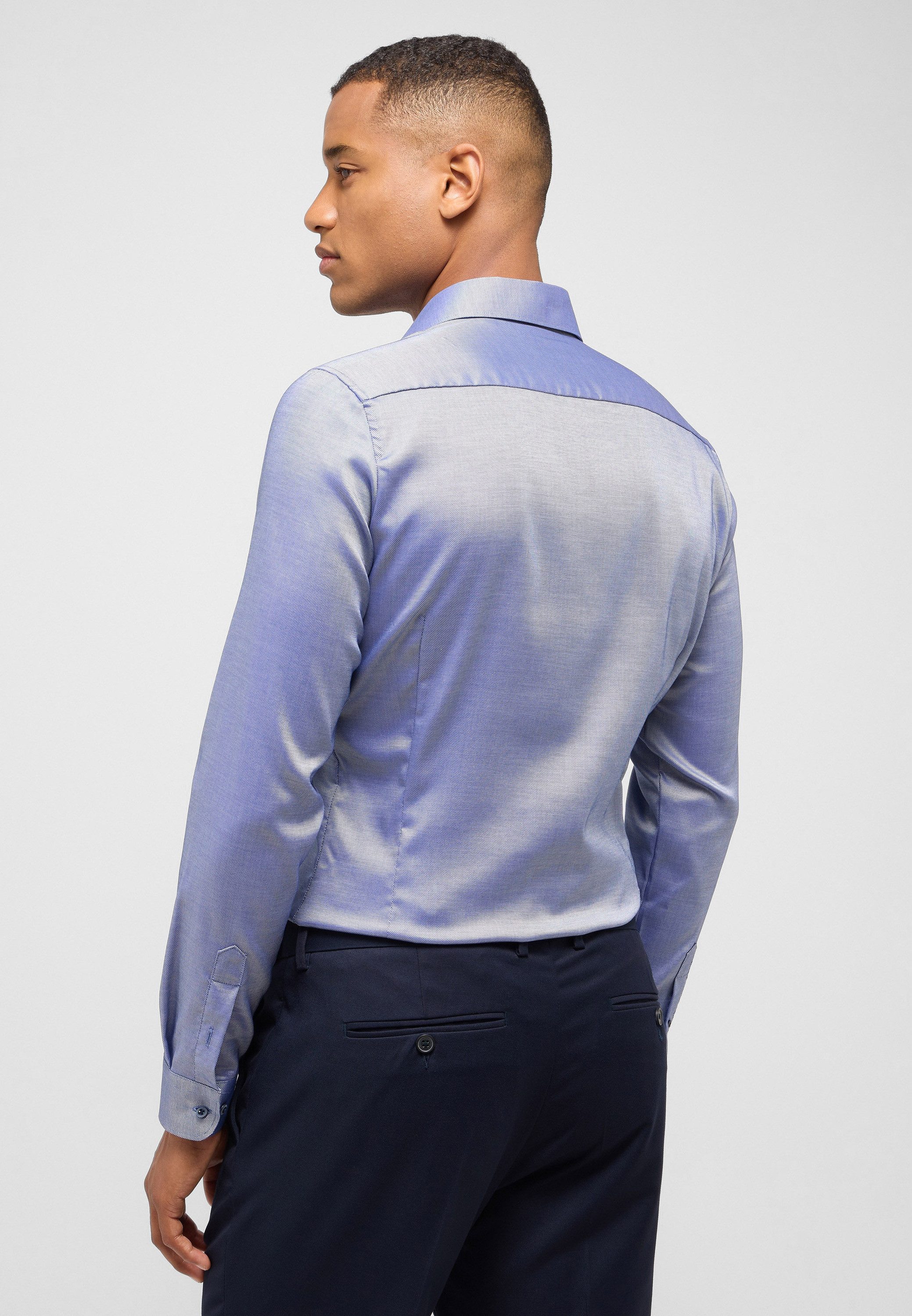 Eterna Overhemd met lange mouwen SUPER SLIM EASY IRON (gemakkelijk te strijken)