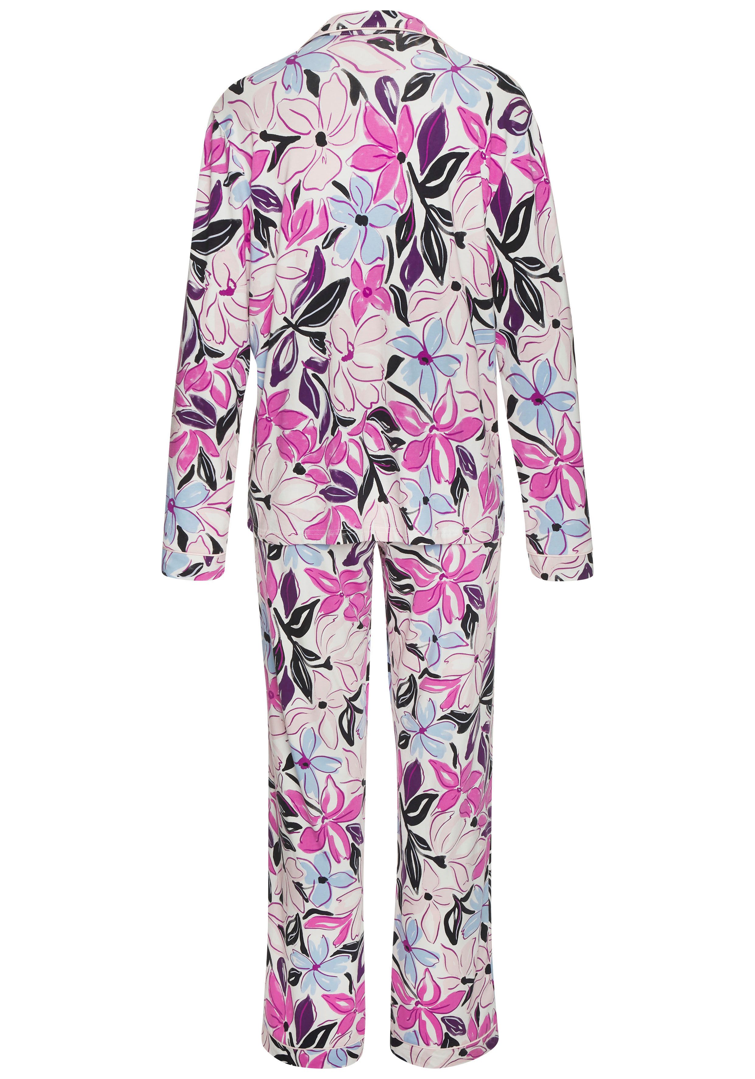 Lascana Pyjama met mooie all-over print (2-delig)